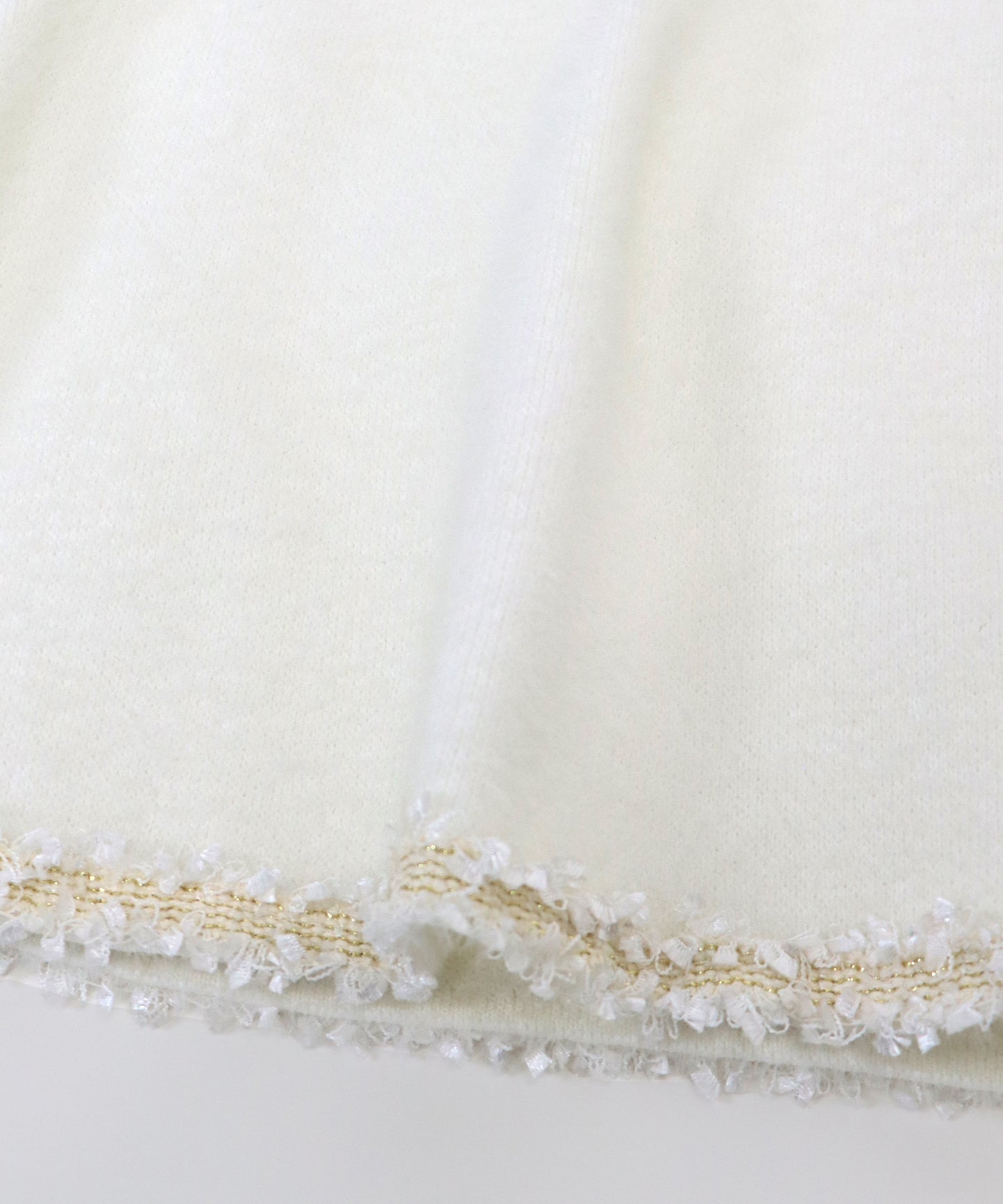 【SALE】Vネックツイード風ニットジャケット