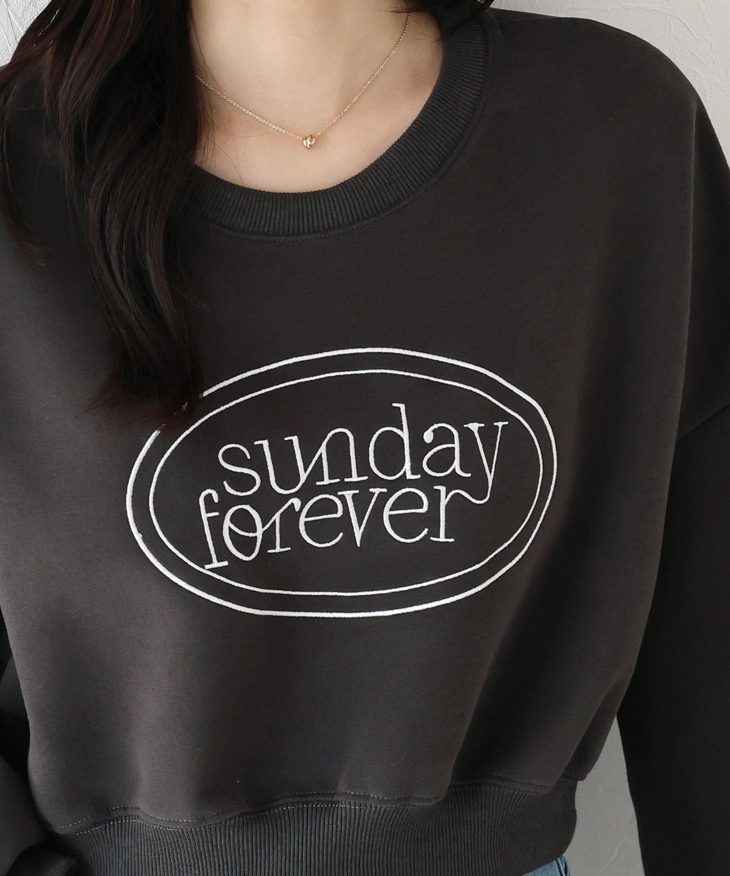 【TIME SALE】SunDayForever刺繍スウェット