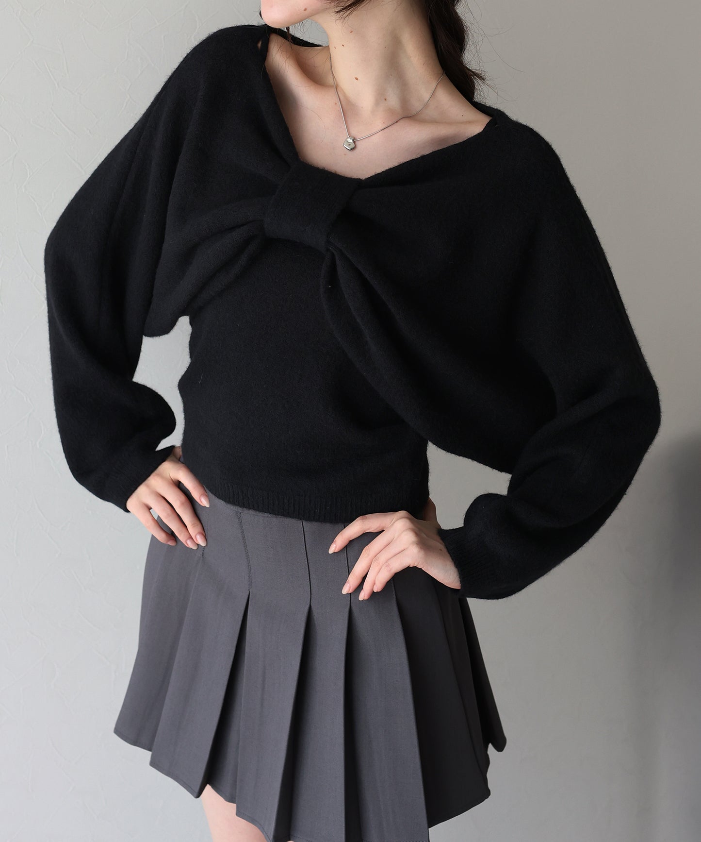 【早割5%OFF】リボンショートニットセット
