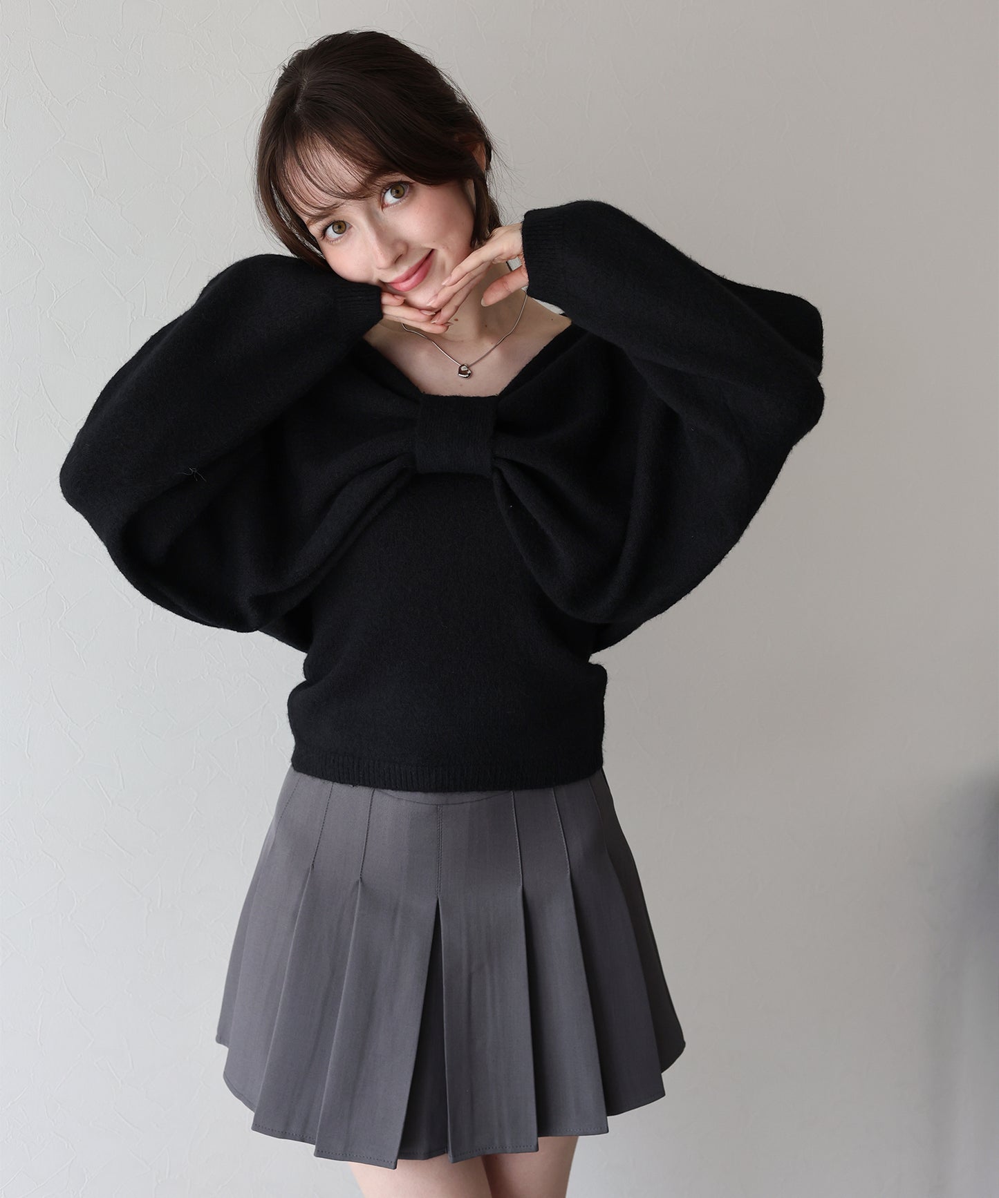 【早割5%OFF】リボンショートニットセット