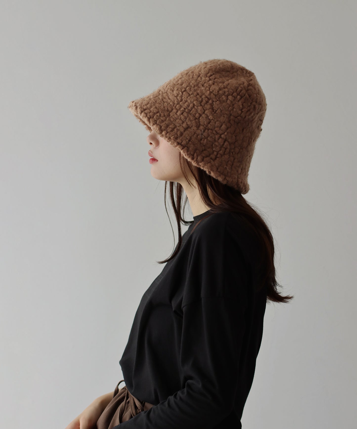【SALE】ウールボアバケットハット