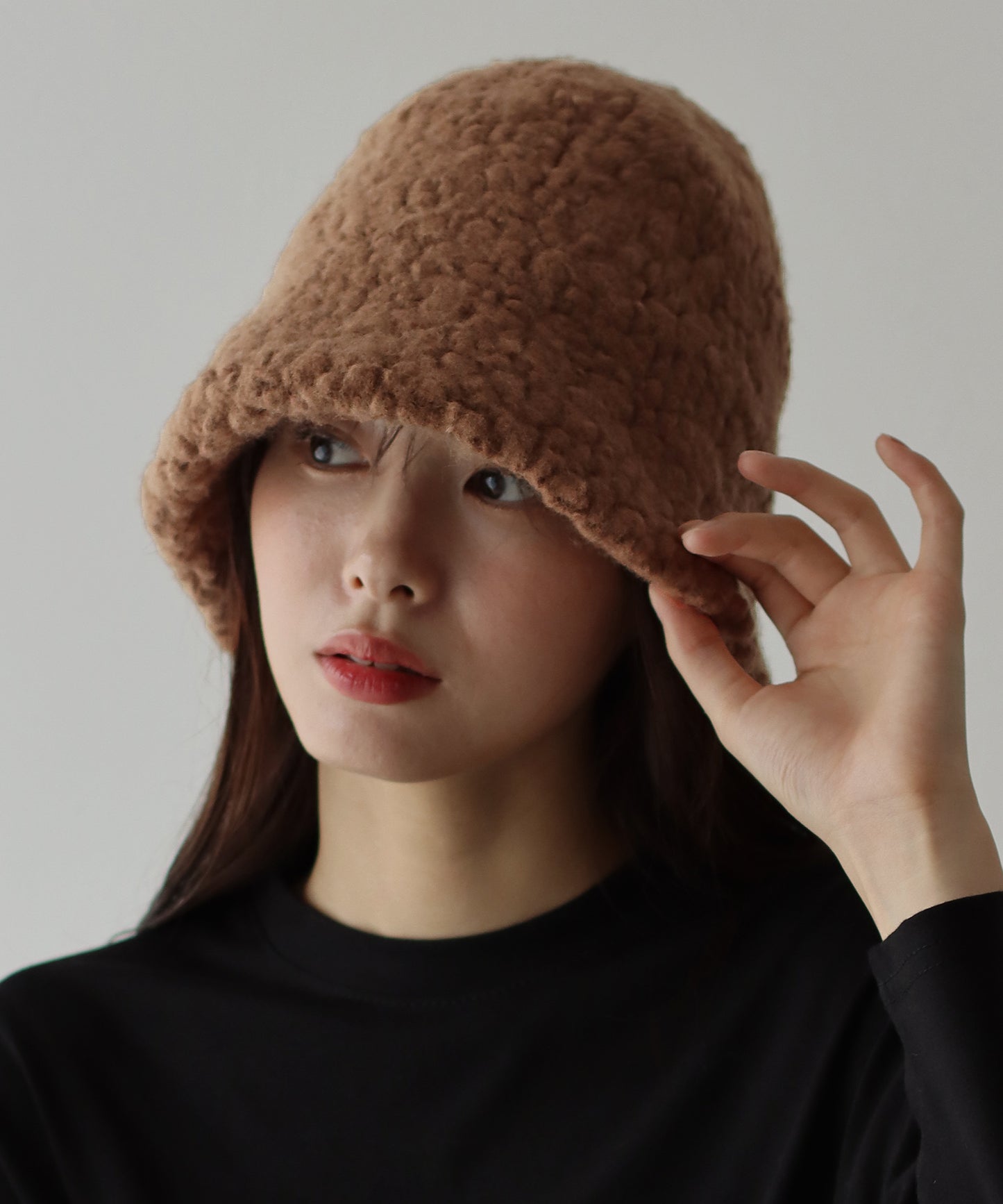 【SALE】ウールボアバケットハット