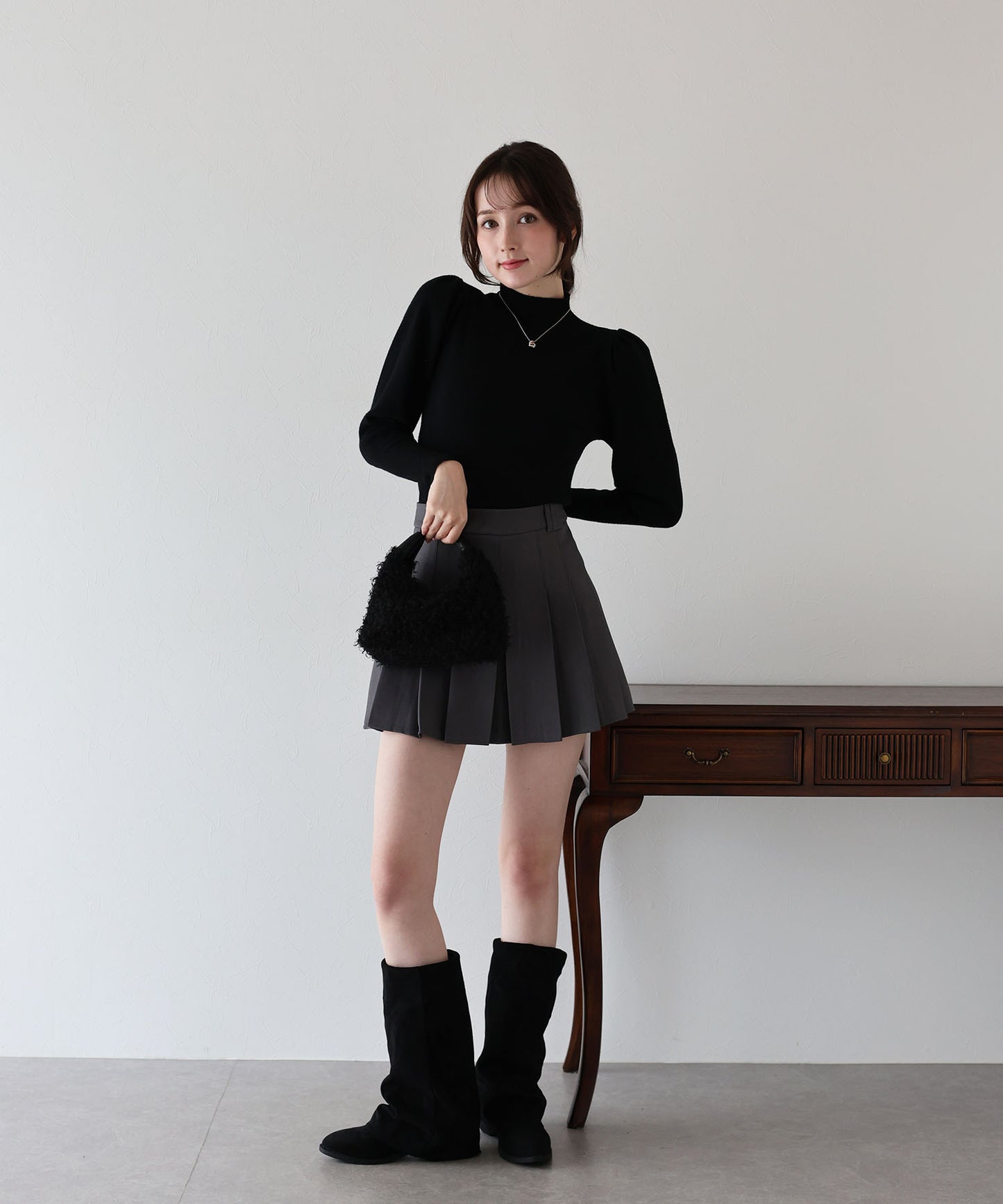 【早割5%OFF】ボリュームパフスリーブニット