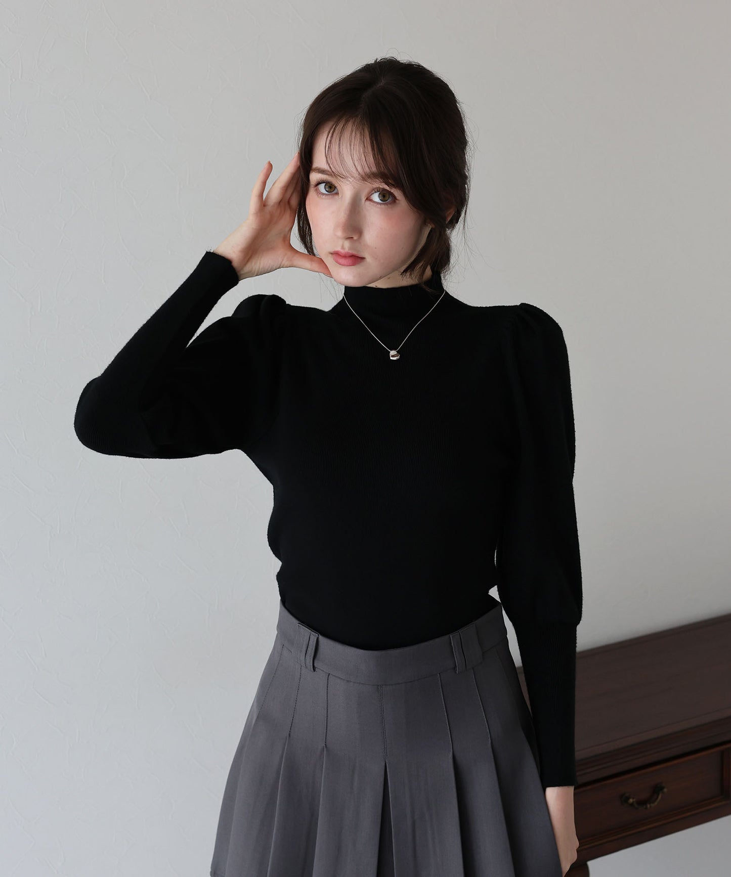 【早割5%OFF】ボリュームパフスリーブニット