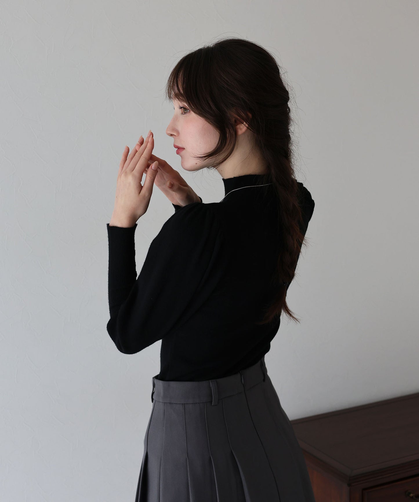 【早割5%OFF】ボリュームパフスリーブニット