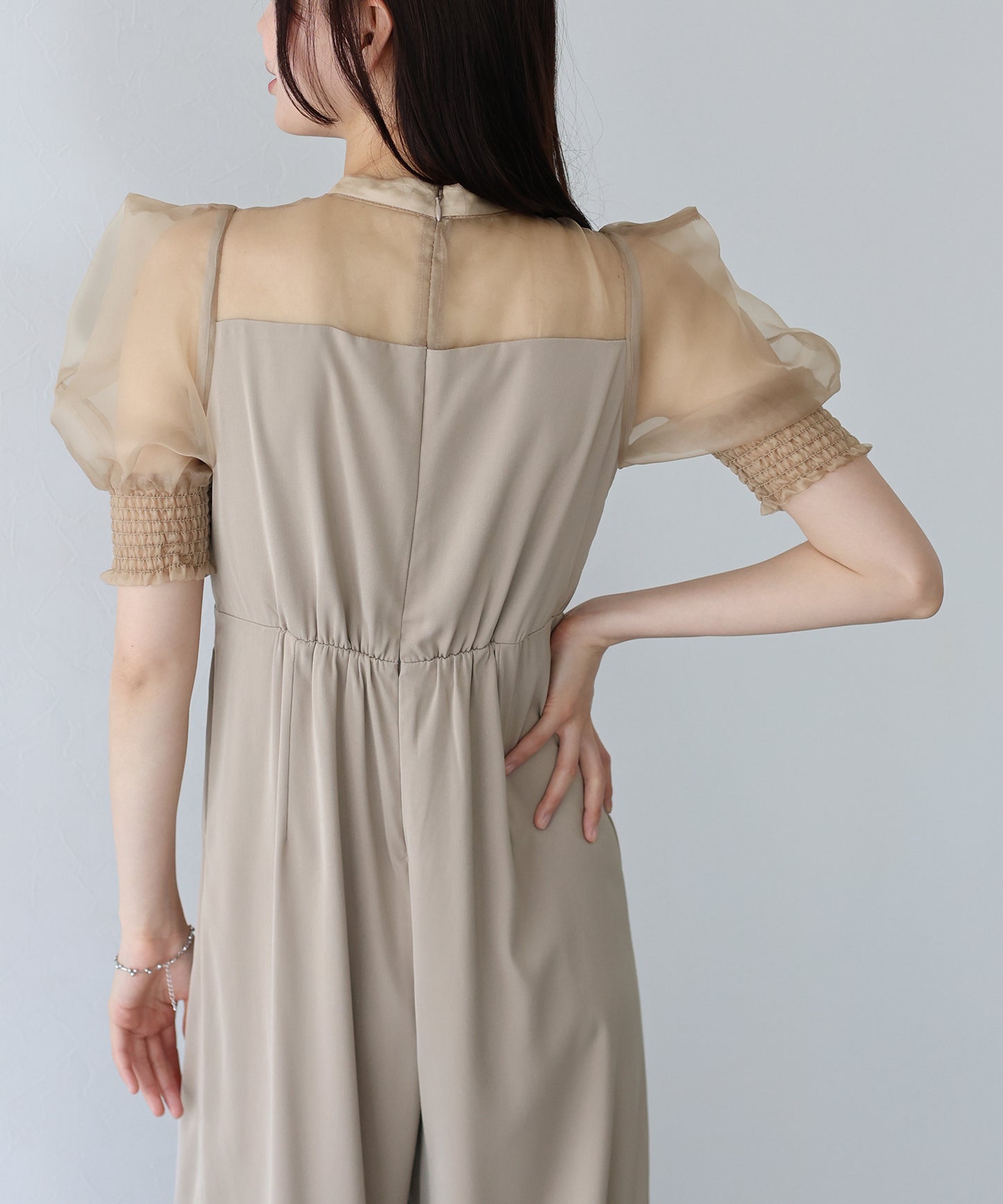 【TIME SALE】イレギュラーカットオールインワンパンツドレス