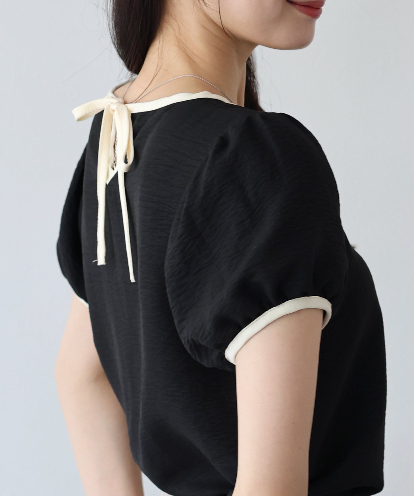 配色スクエアブラウス【ネコポス】