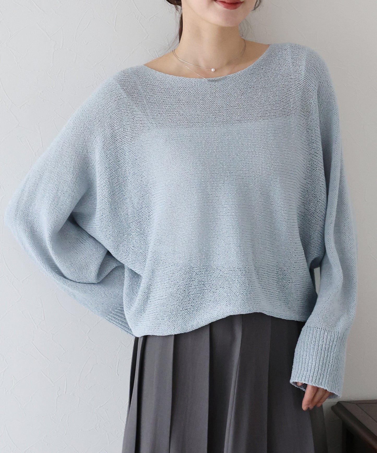 【TIME SALE】メッシュドルマンニット