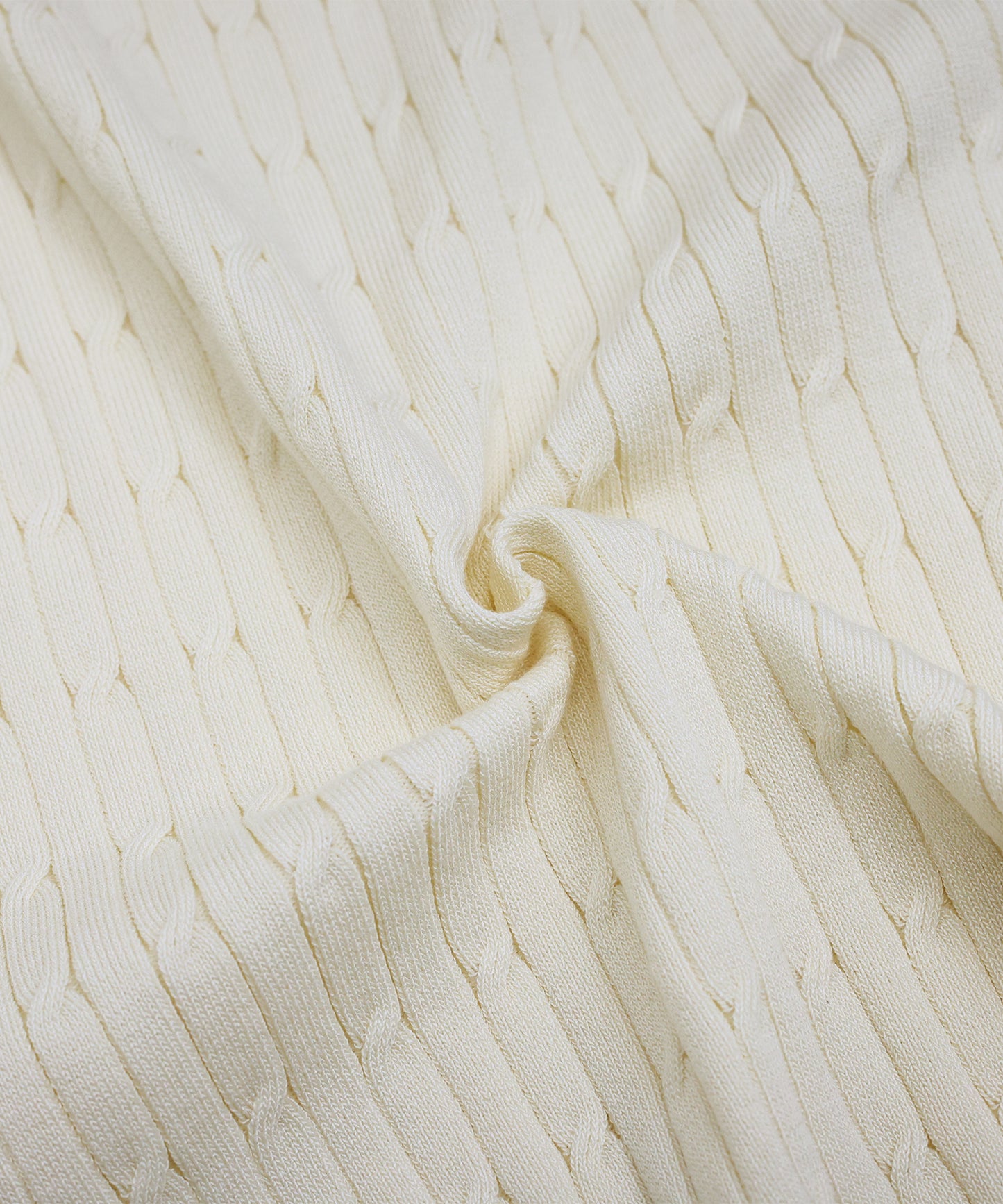 【SALE】リボン刺繍ケーブルニット【ネコポス】