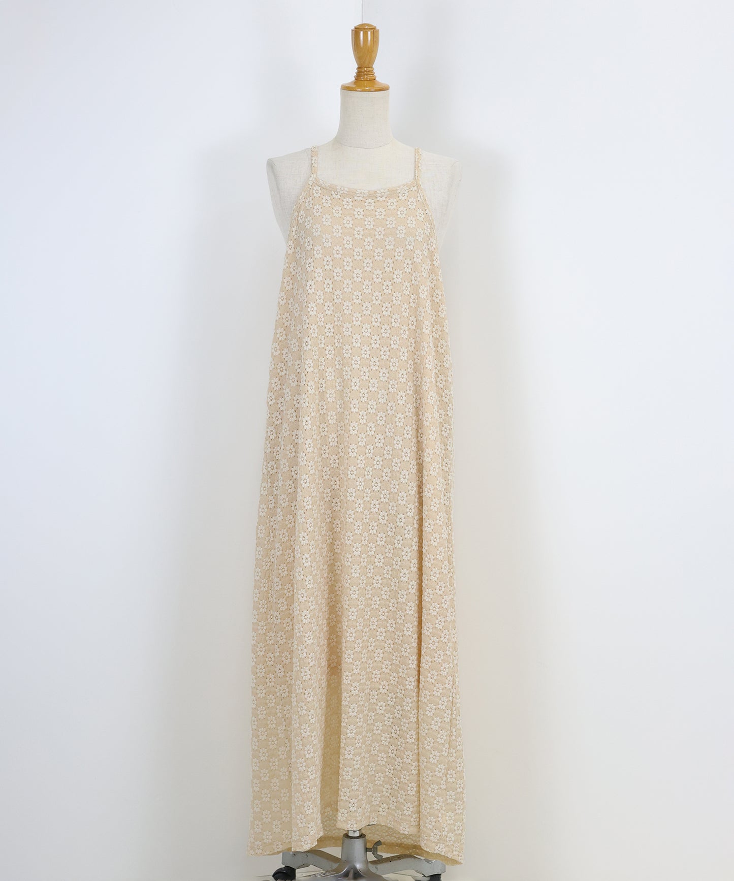 フラワーレースキャミワンピース