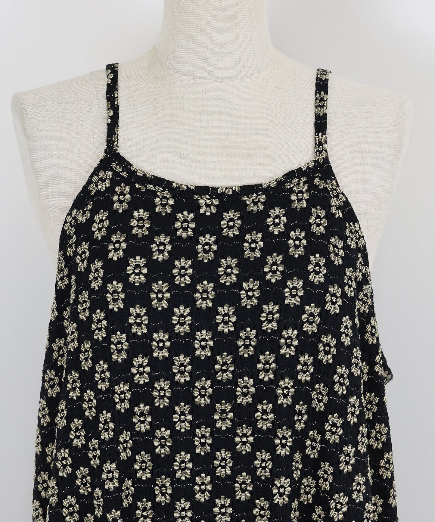 フラワーレースキャミワンピース