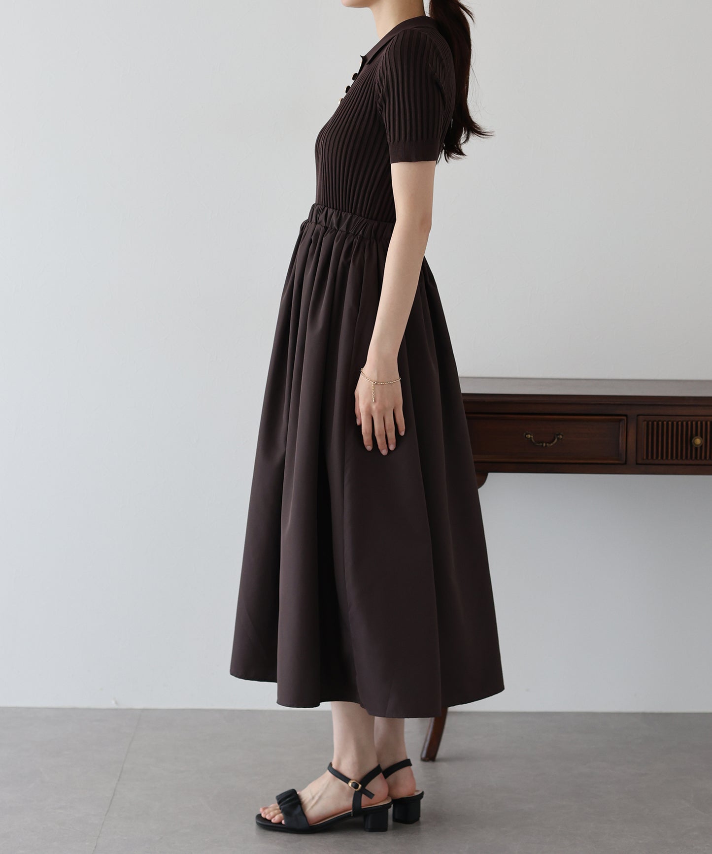 【SALE】ポロニットドッキングワンピース