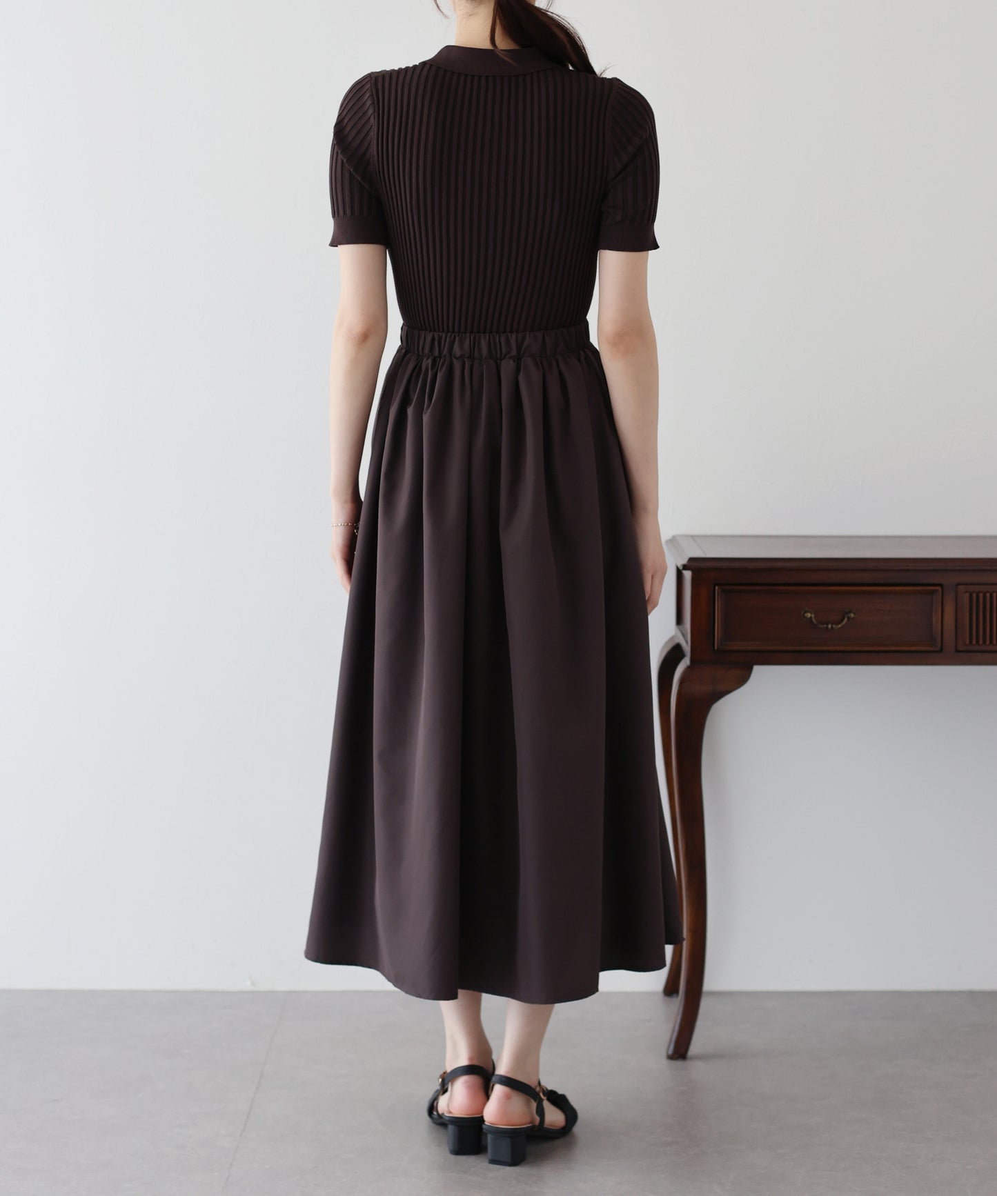 【SALE】ポロニットドッキングワンピース