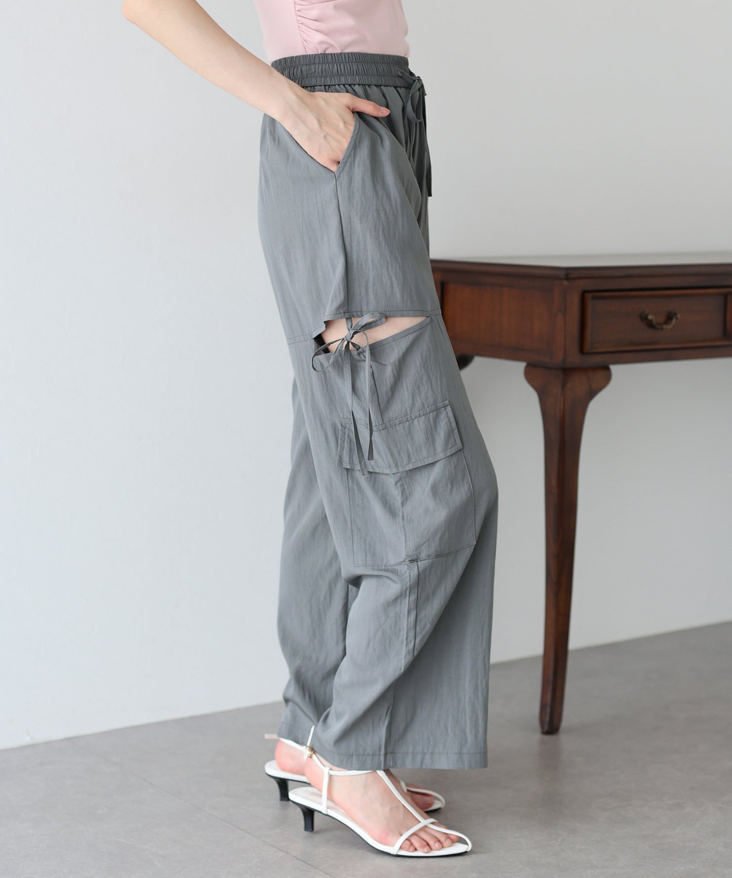 【SALE】サイドオープンパンツ