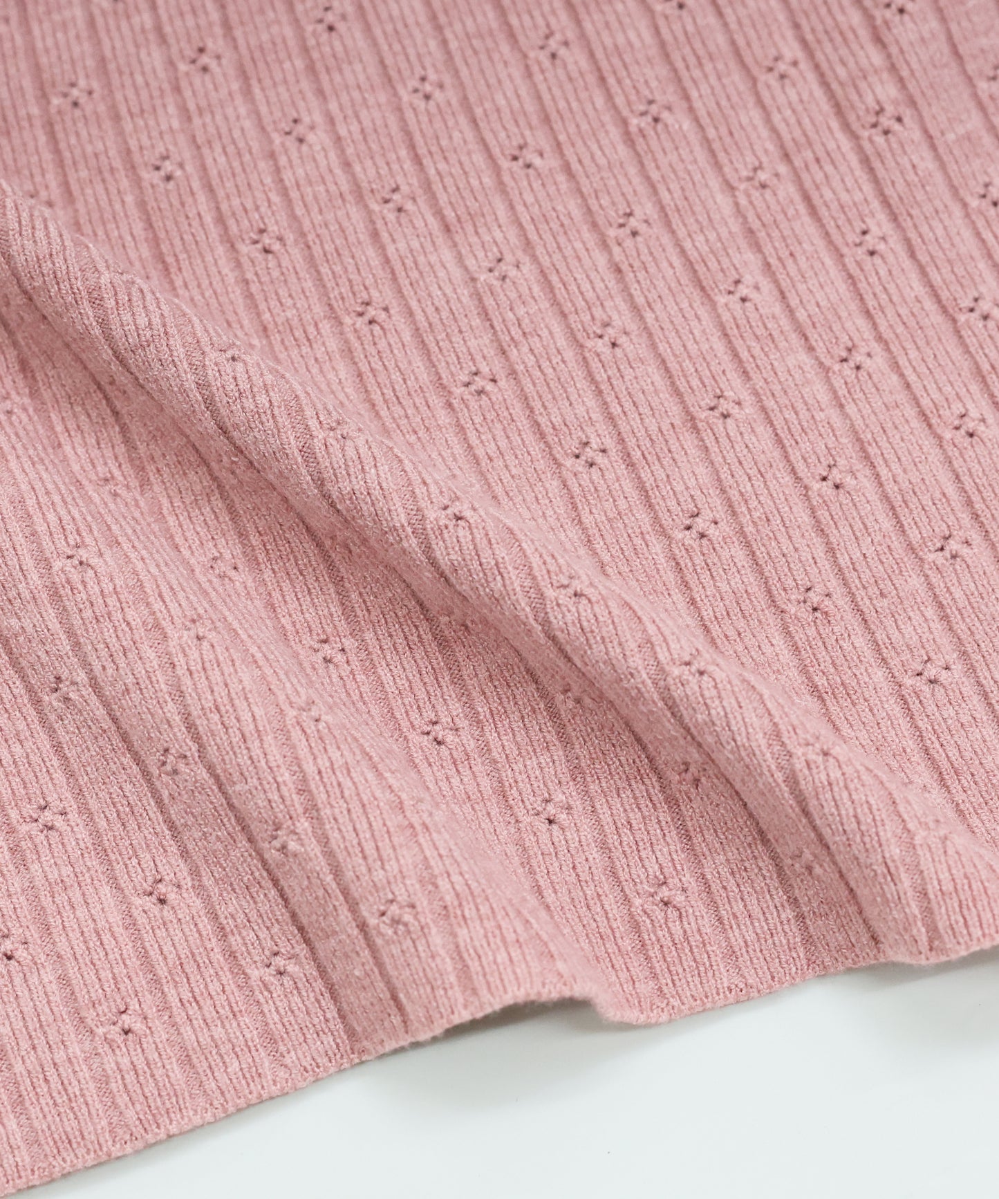 【SALE】フラワーアイレット半袖ニット【ネコポス】