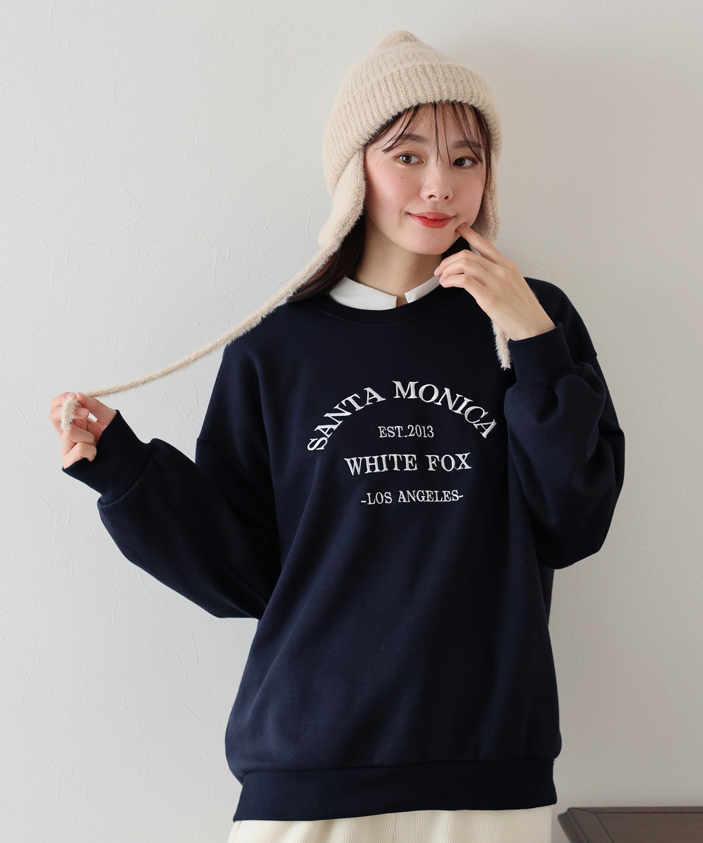 【TIME SALE】裏起毛刺繍スウェット