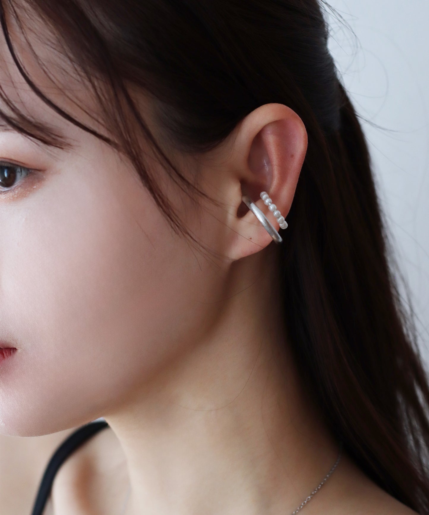 2連パールラインイヤーカフ【ネコポス】