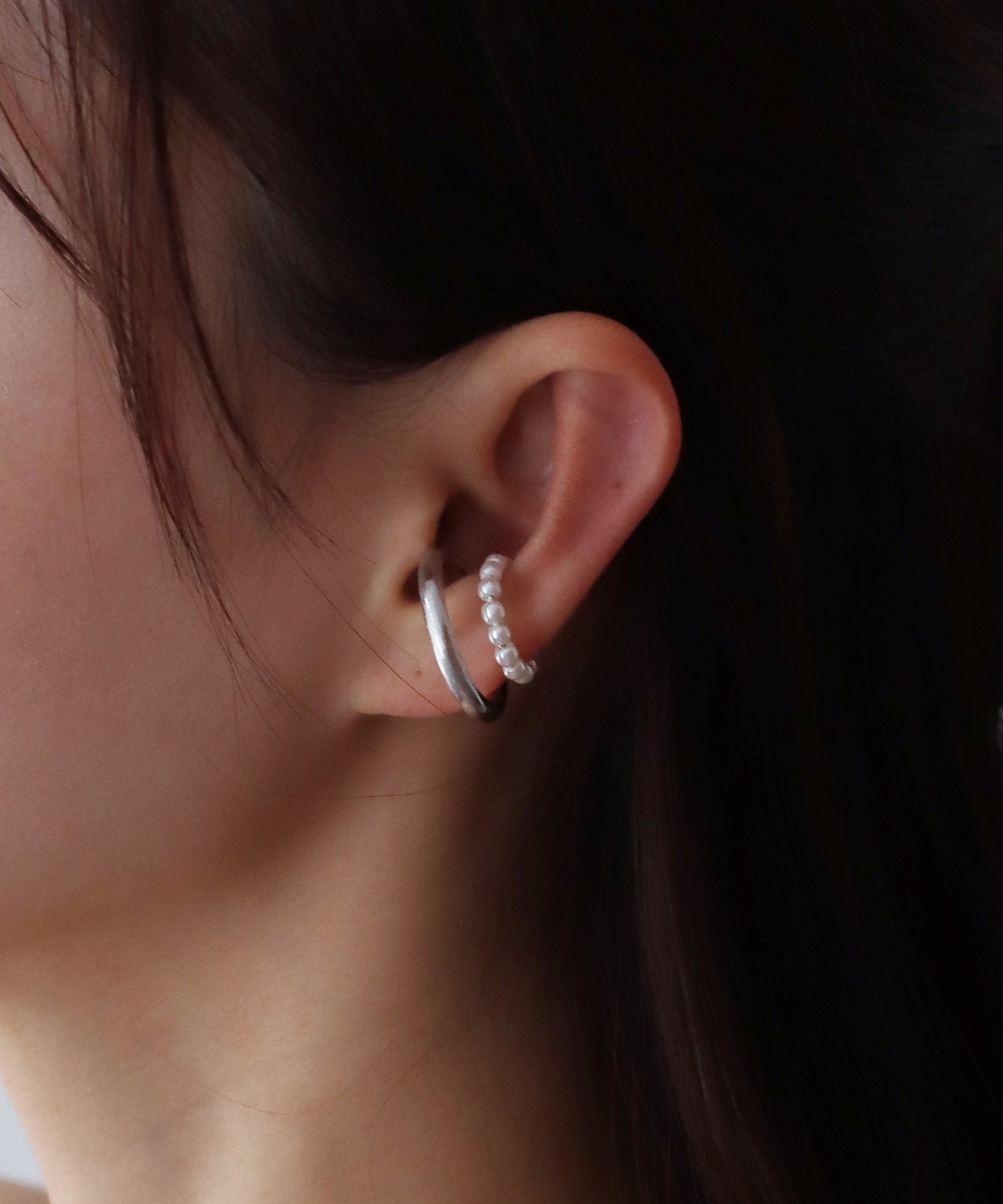 2連パールラインイヤーカフ【ネコポス】