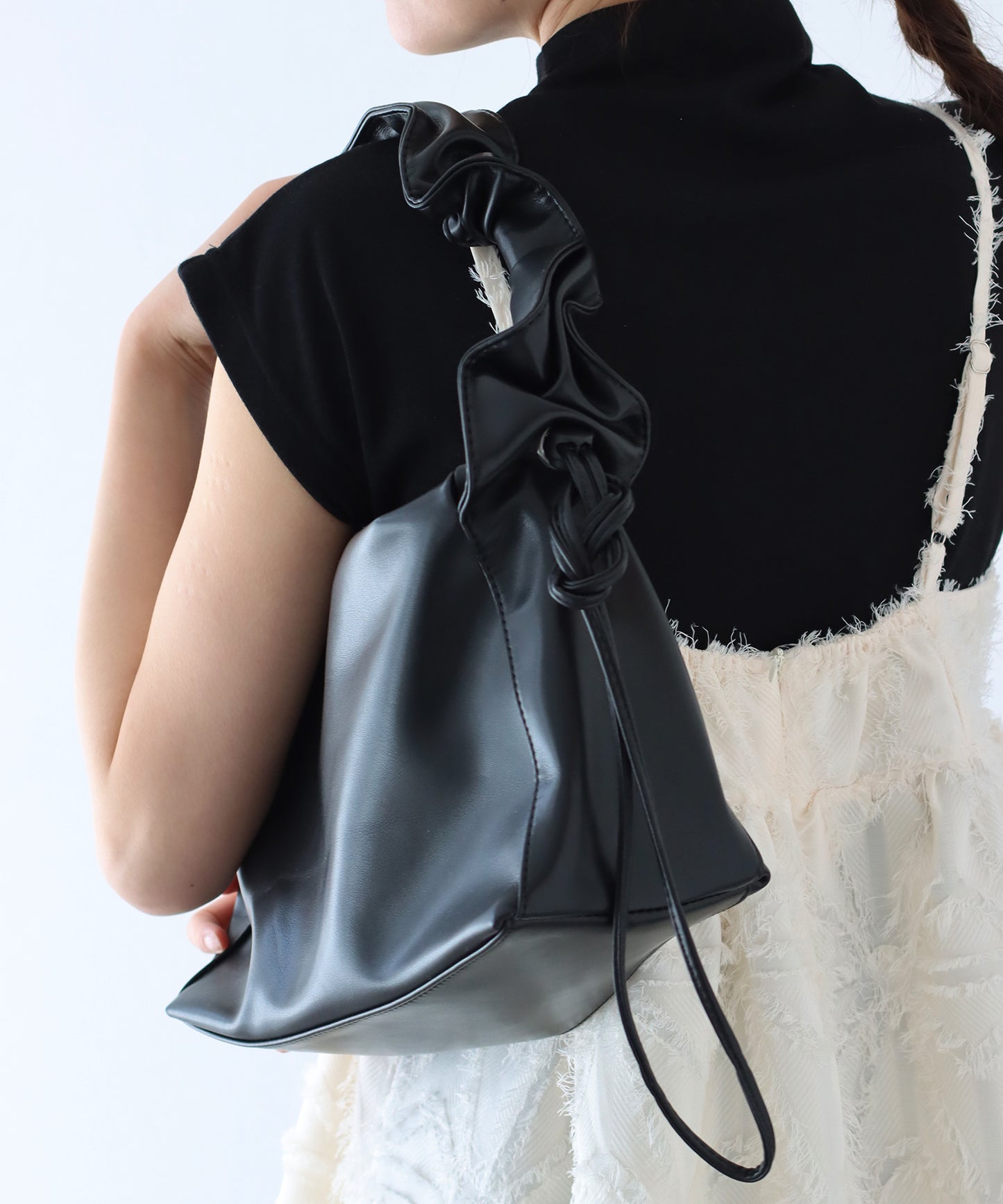 【SALE】ギャザーアレンジショルダーバッグ