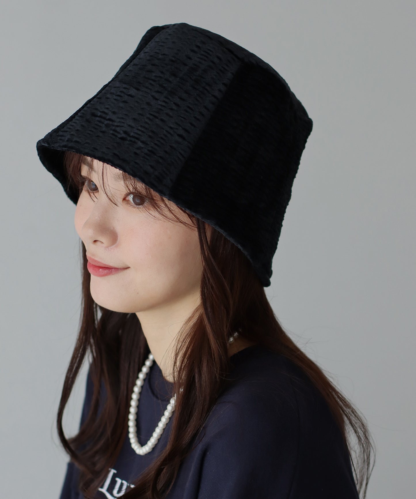 【SALE】ベロアジャガードバケットハット
