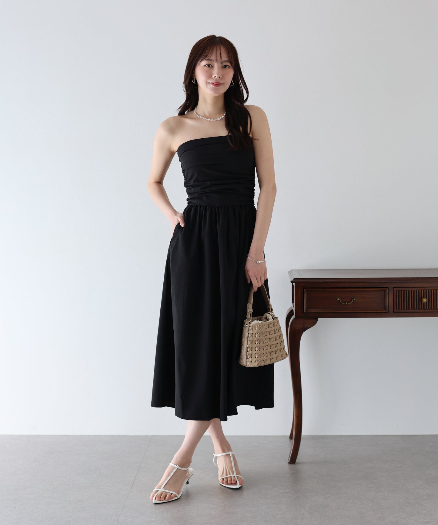 【SALE】タックベアワンピース