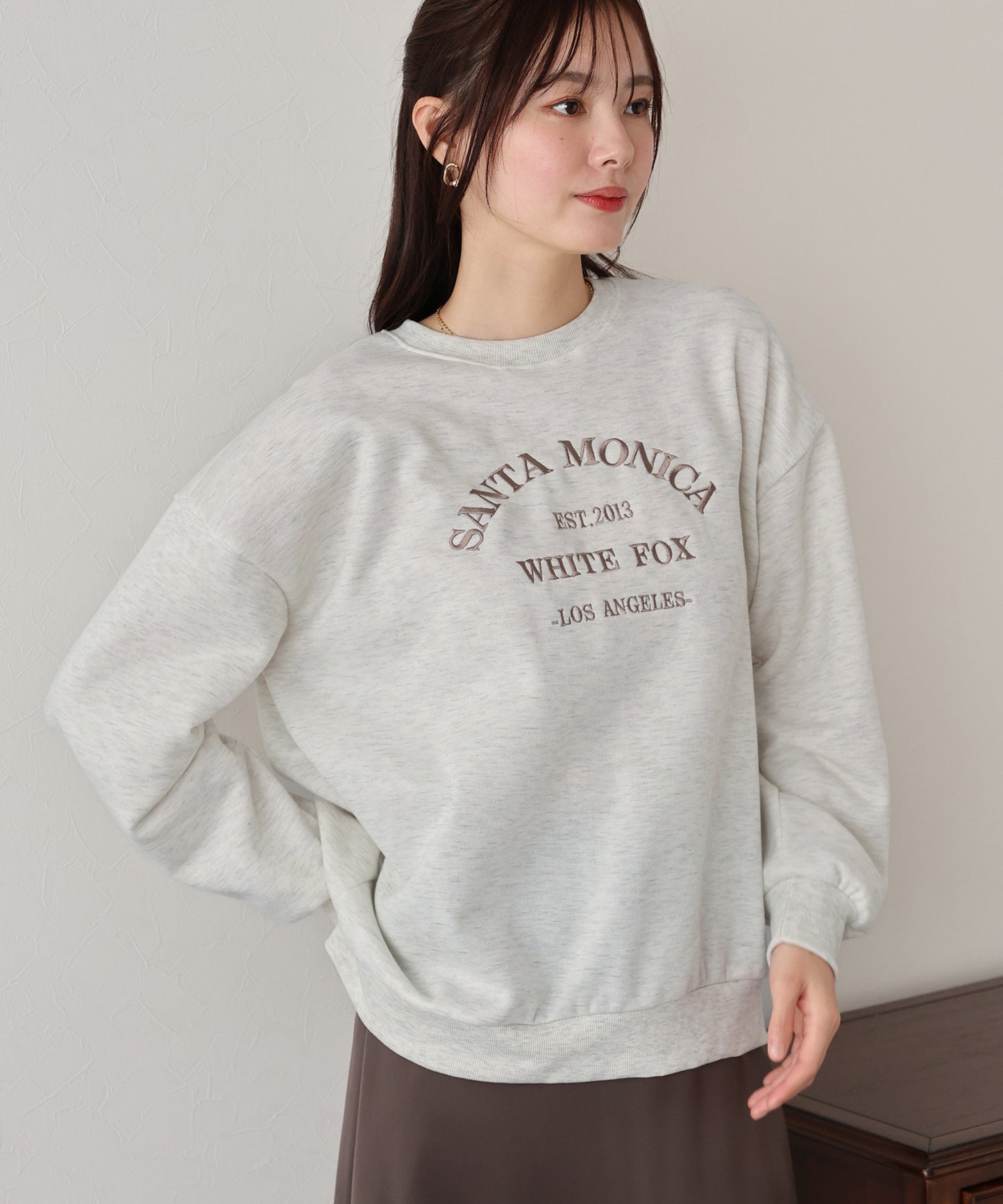 【TIME SALE】裏起毛刺繍スウェット