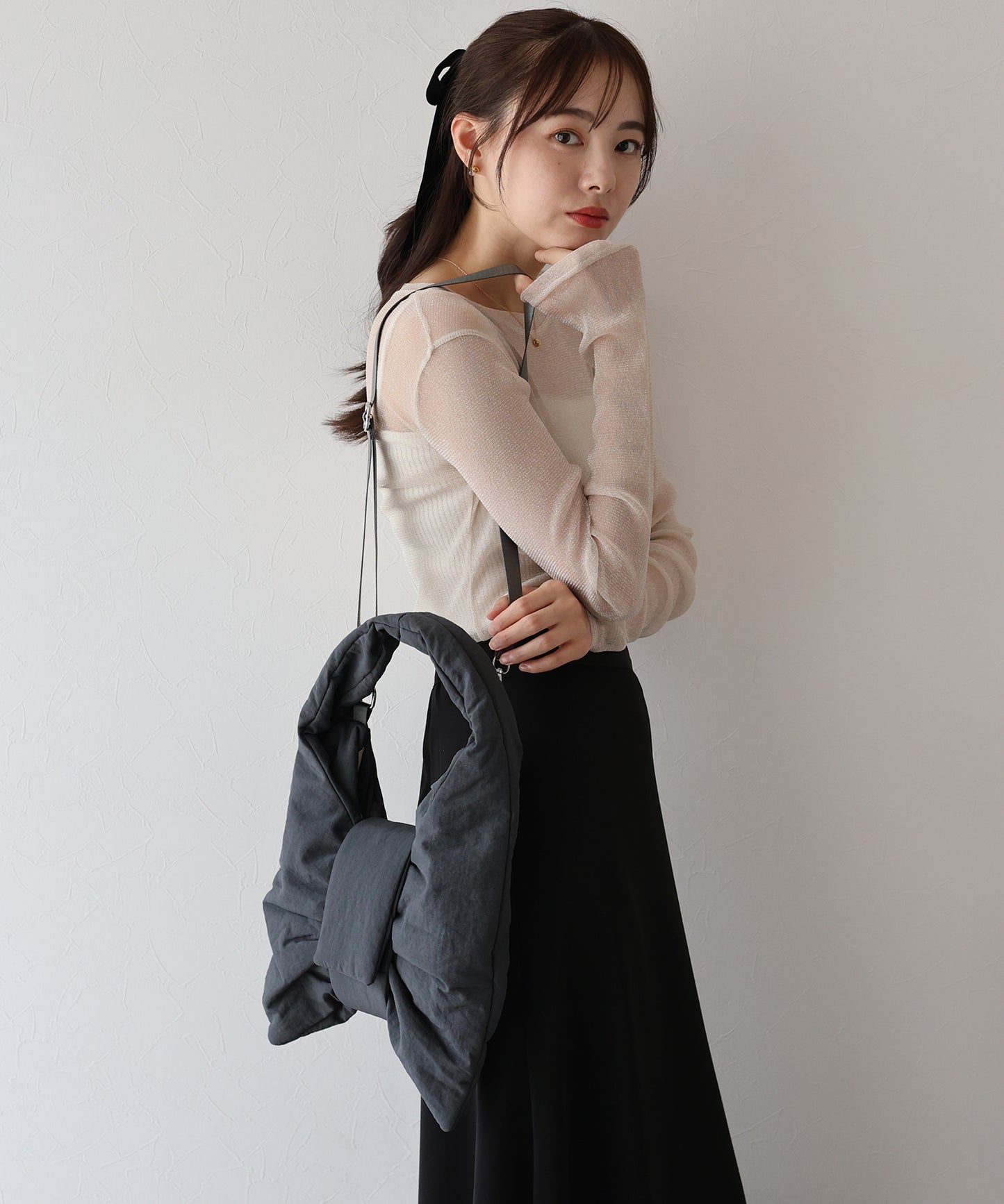 【早割り5%OFF】ミニリボンパテッドバッグ