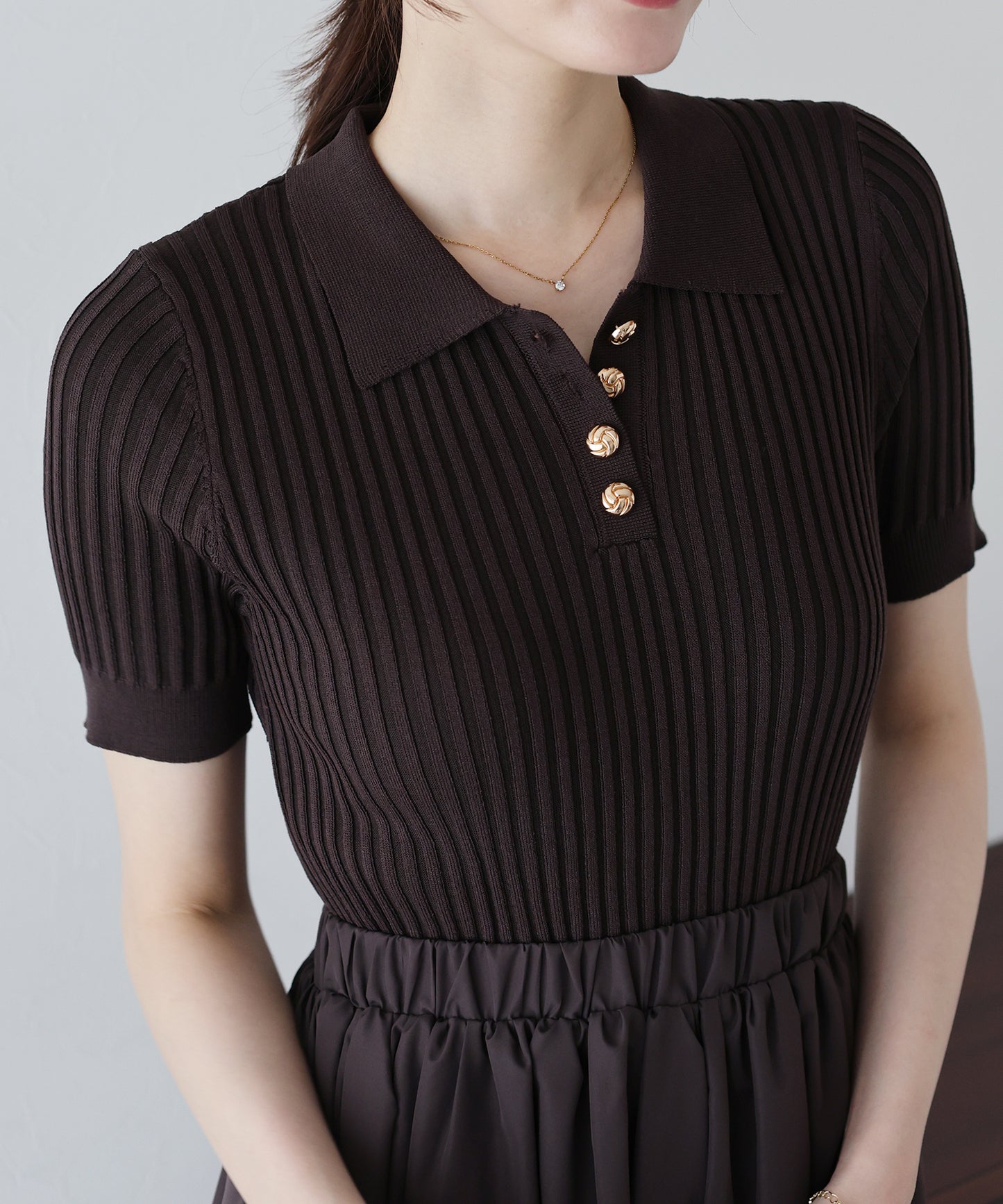 【SALE】ポロニットドッキングワンピース