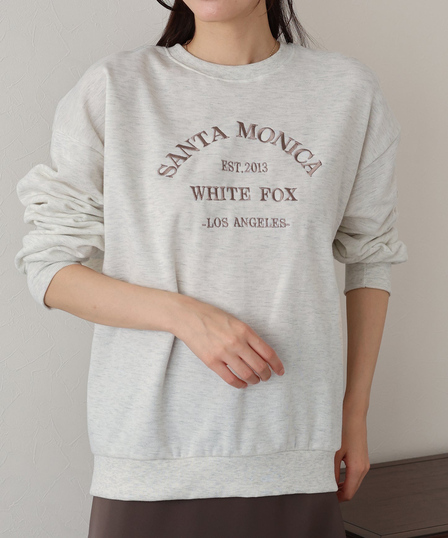 【TIME SALE】裏起毛刺繍スウェット