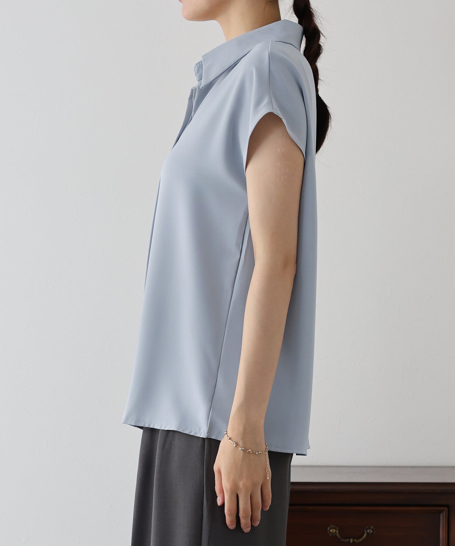 【TIME SALE】フレンチスリーブシャツ【ネコポス】