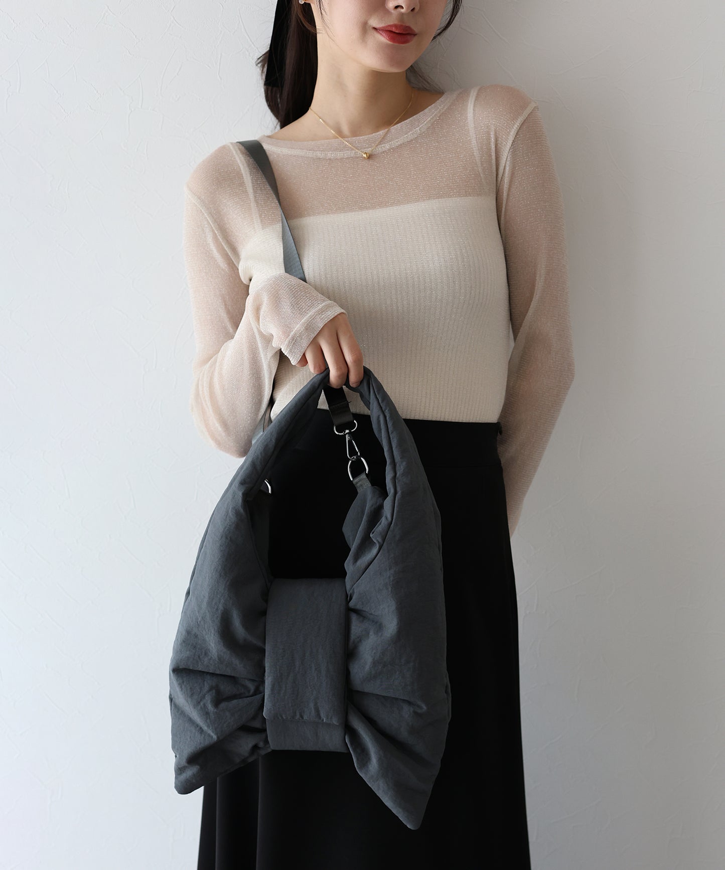 【早割り5%OFF】ミニリボンパテッドバッグ