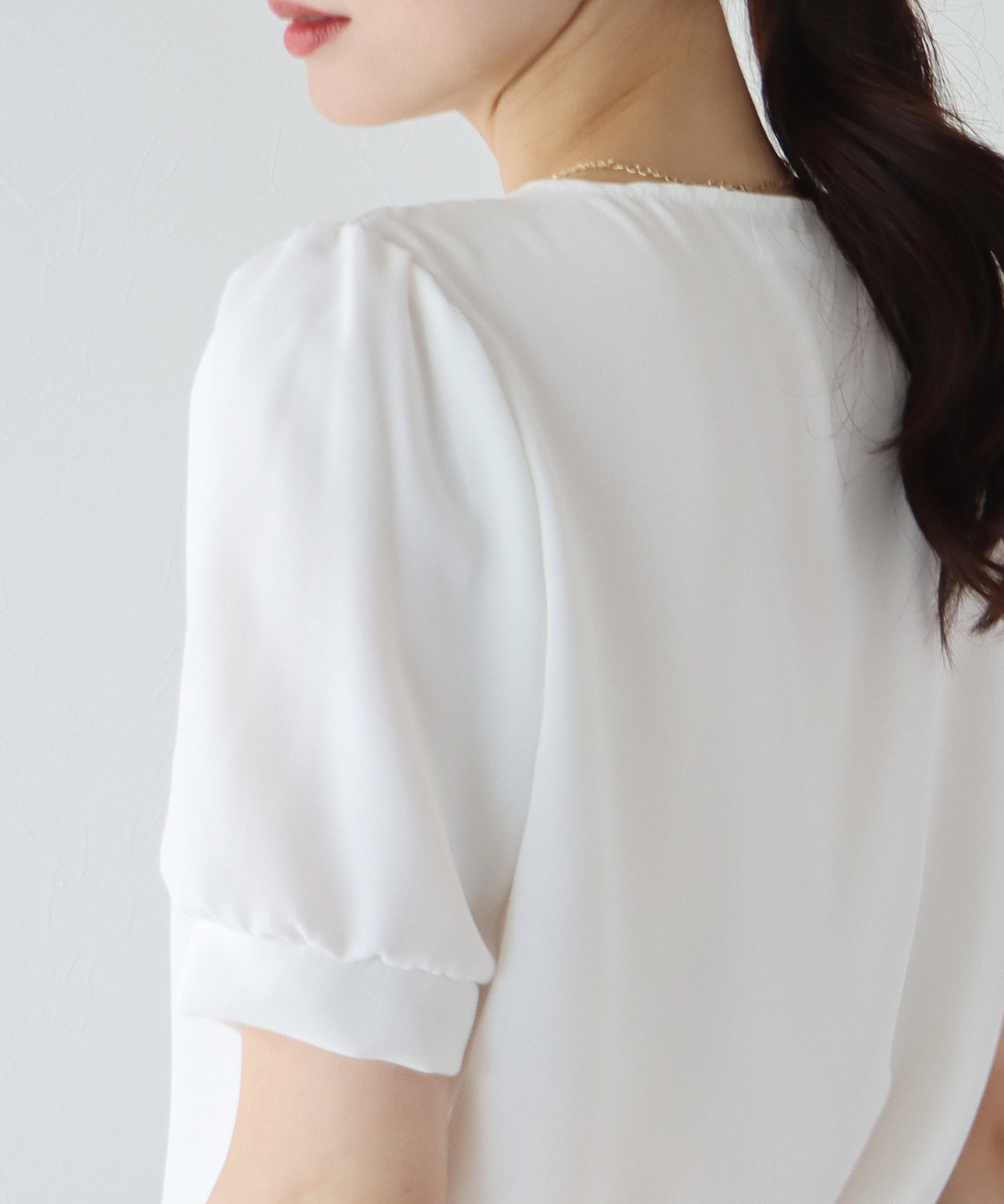 【TIME SALE】パールボタンブラウス【ネコポス】