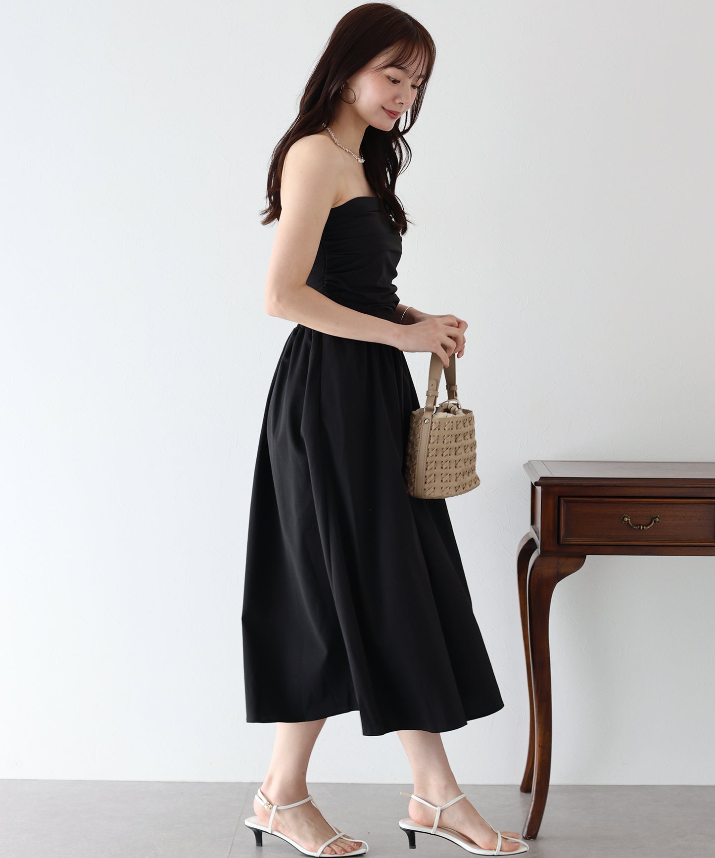 【SALE】タックベアワンピース