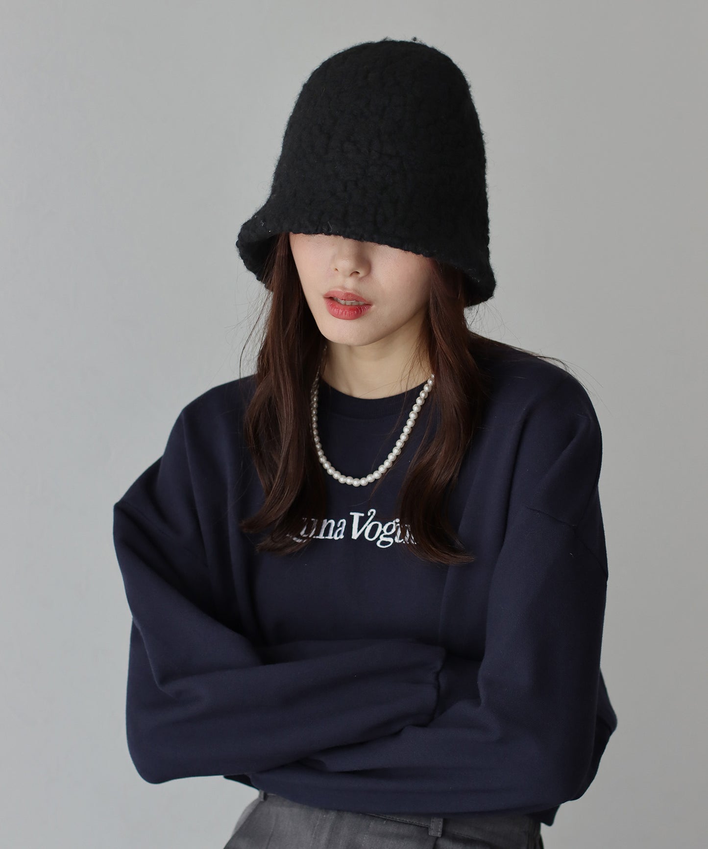 【SALE】ウールボアバケットハット