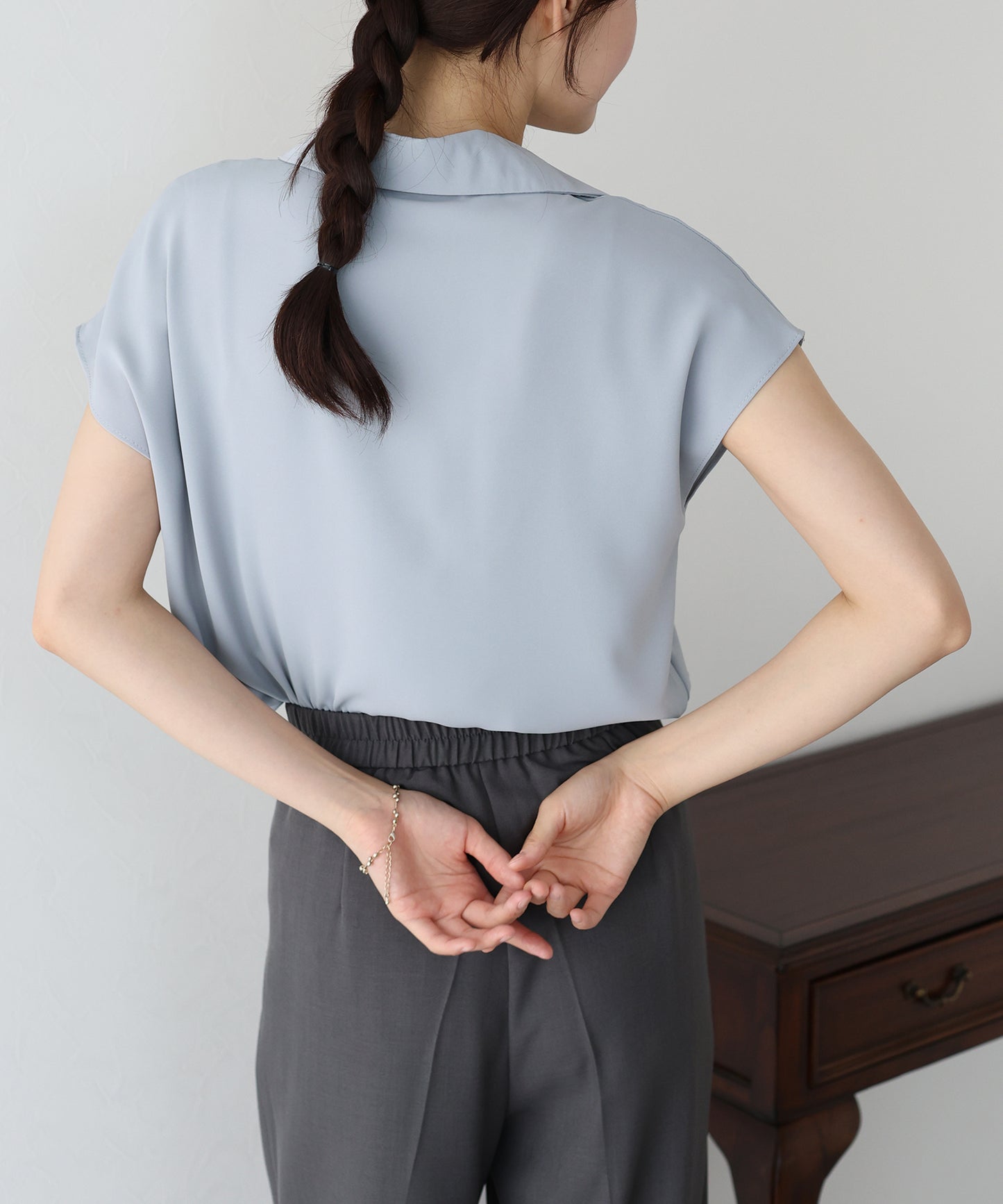 【TIME SALE】フレンチスリーブシャツ【ネコポス】