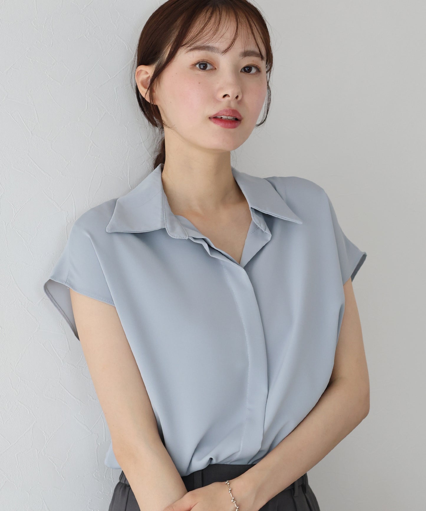 【TIME SALE】フレンチスリーブシャツ【ネコポス】