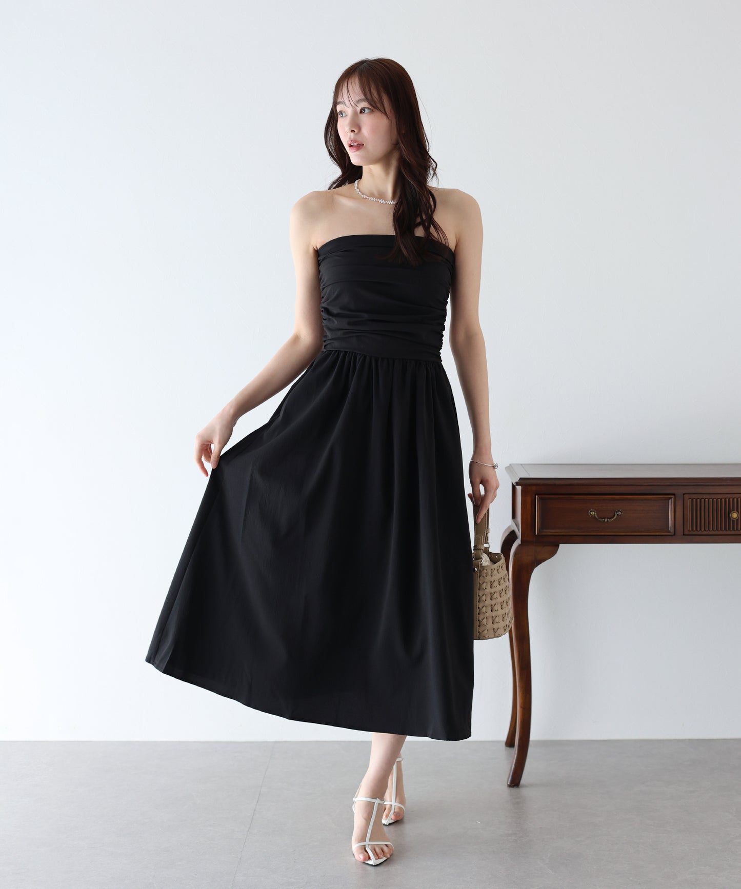 【SALE】タックベアワンピース