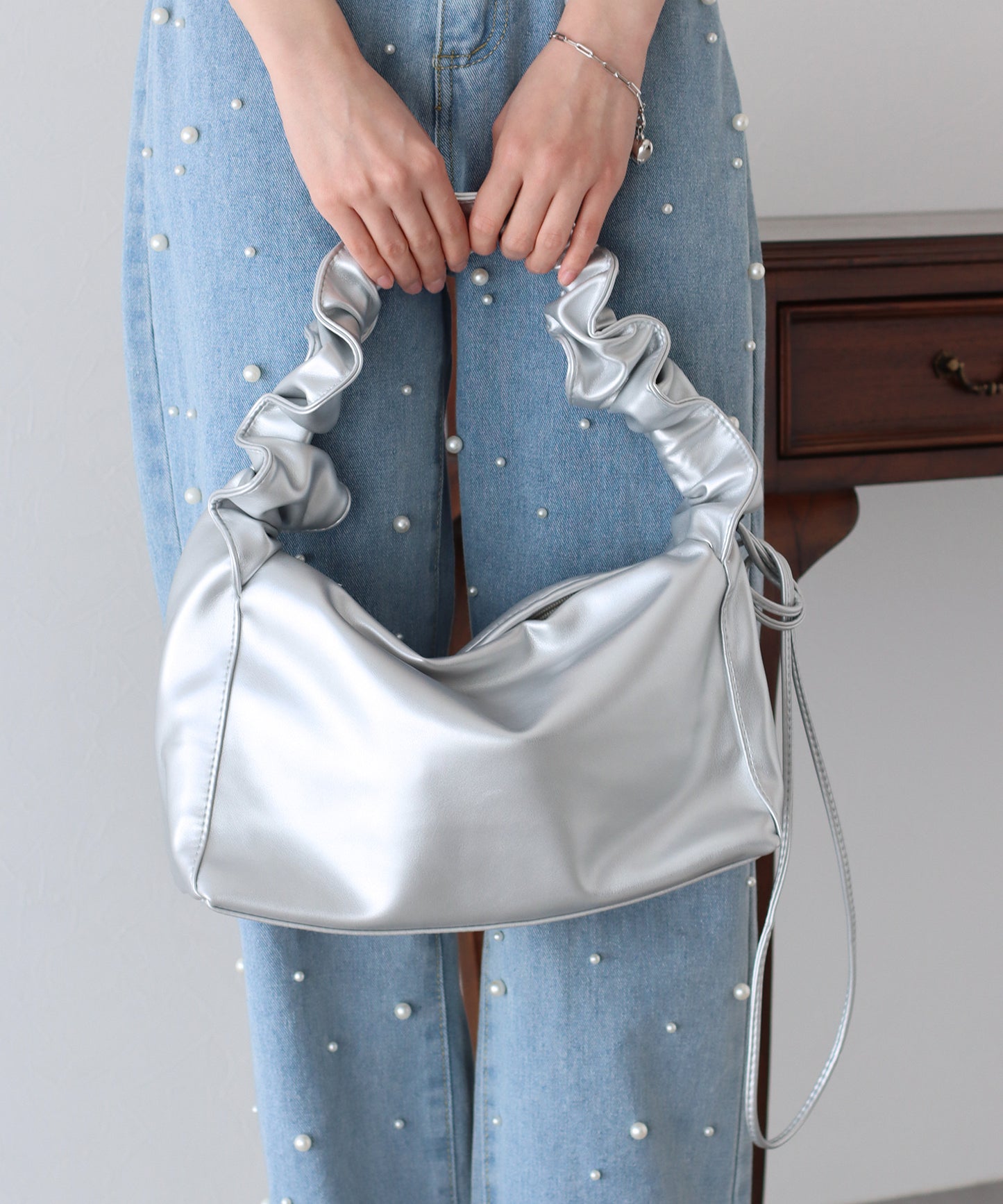 【SALE】ギャザーアレンジショルダーバッグ