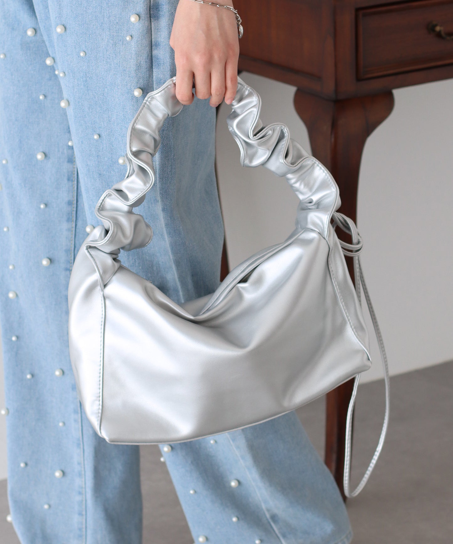 【SALE】ギャザーアレンジショルダーバッグ