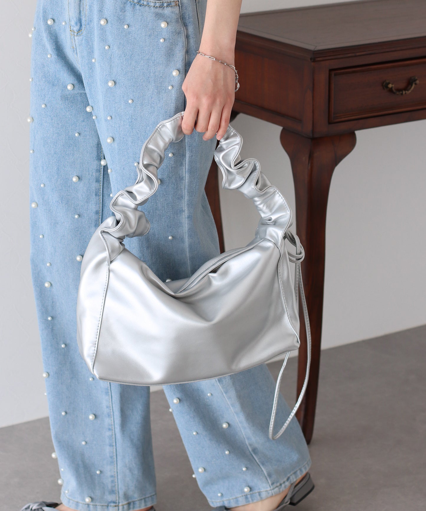 【SALE】ギャザーアレンジショルダーバッグ