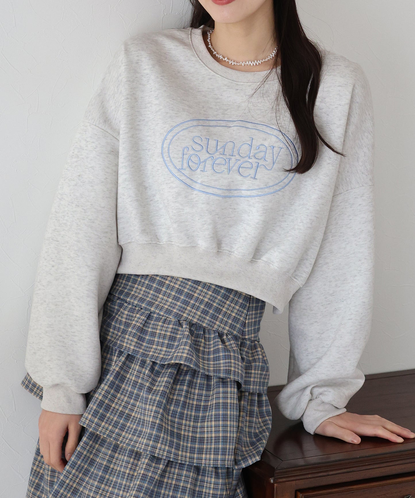 【TIME SALE】SunDayForever刺繍スウェット