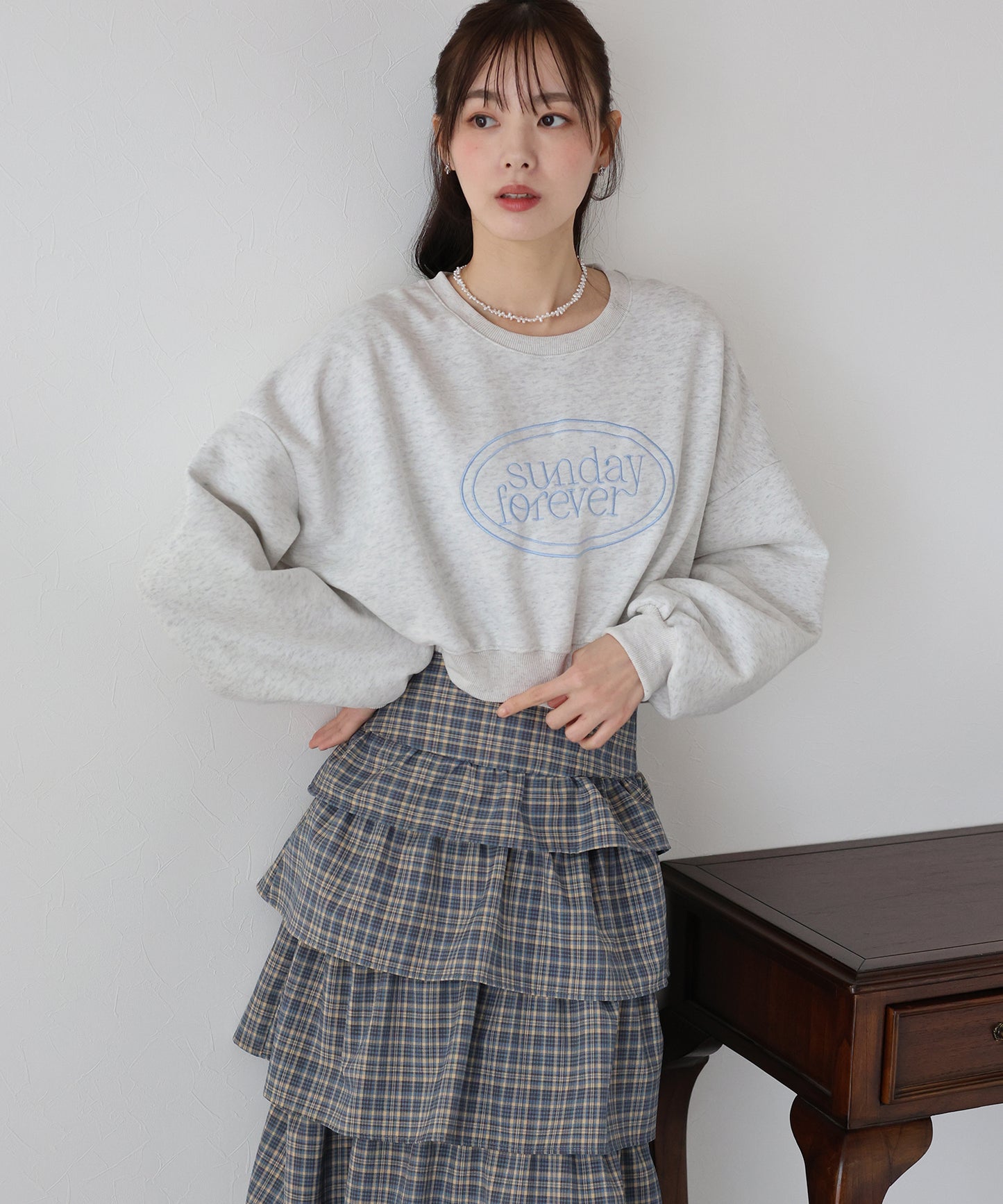 【TIME SALE】SunDayForever刺繍スウェット