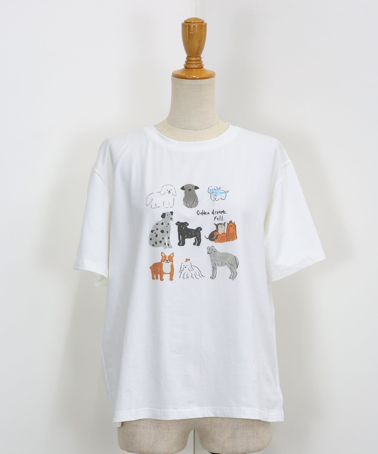【TIME SALE】リボンDOGS半袖Tシャツ【ネコポス】