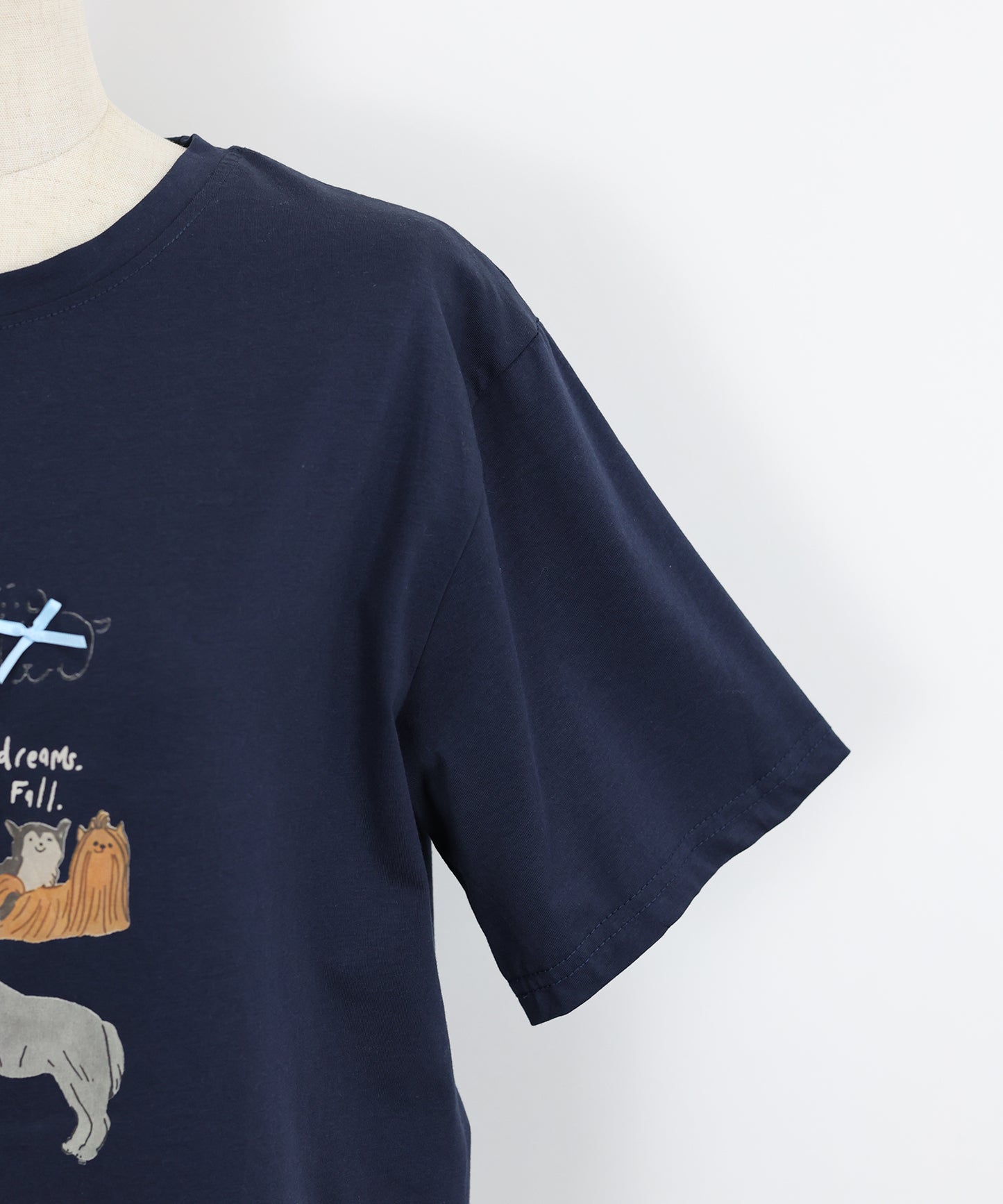【TIME SALE】リボンDOGS半袖Tシャツ【ネコポス】