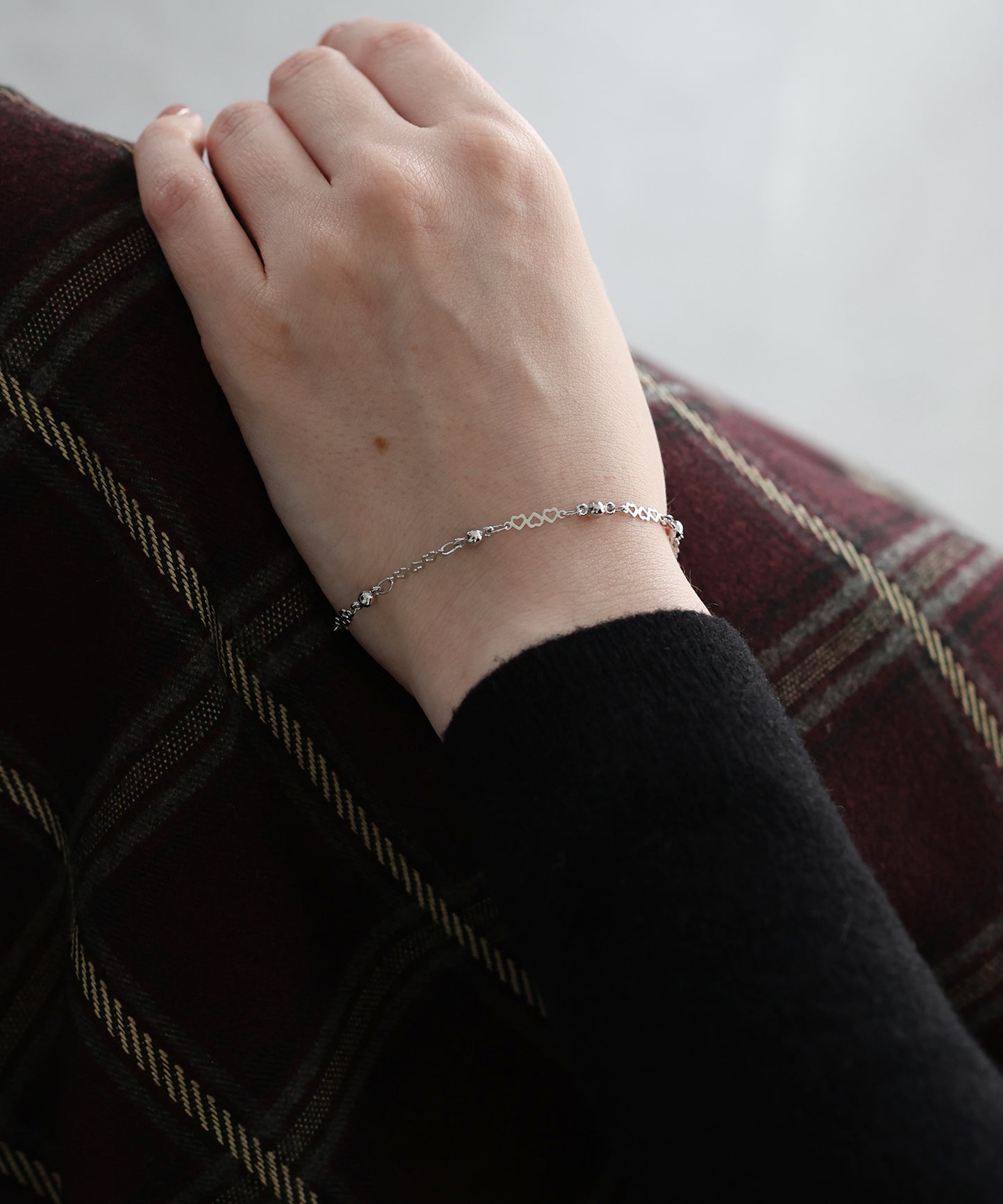 【早割5%OFF】ハートチェーンブレスレット【ネコポス】