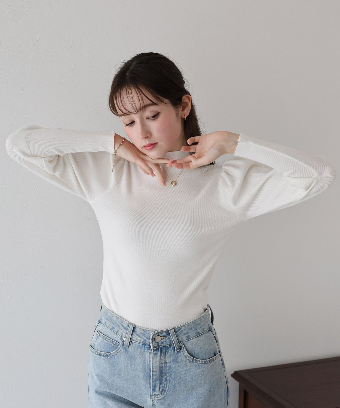 【早割5%OFF】ボリュームパフスリーブニット