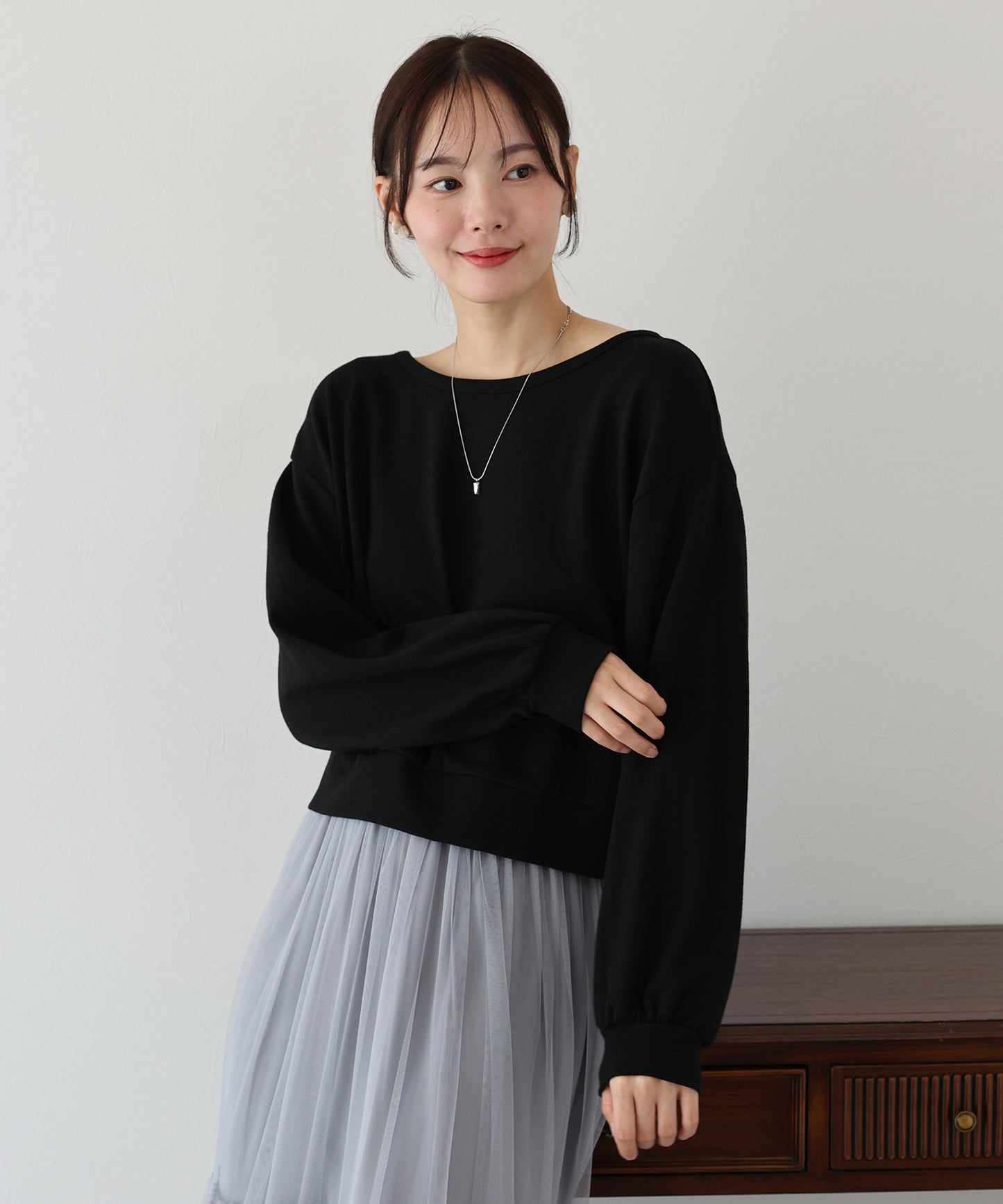 【TIME SALE】バックリボンスウェット