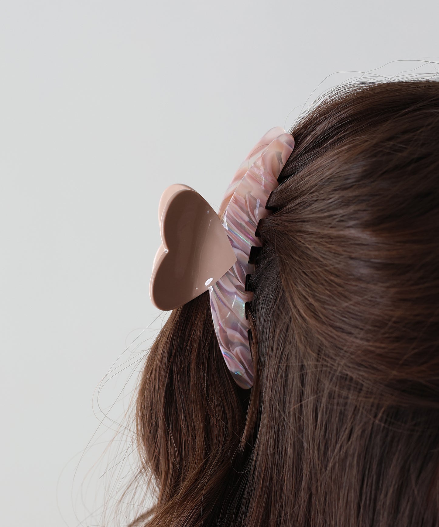 【早割5%OFF】マーブルハートバンスクリップ