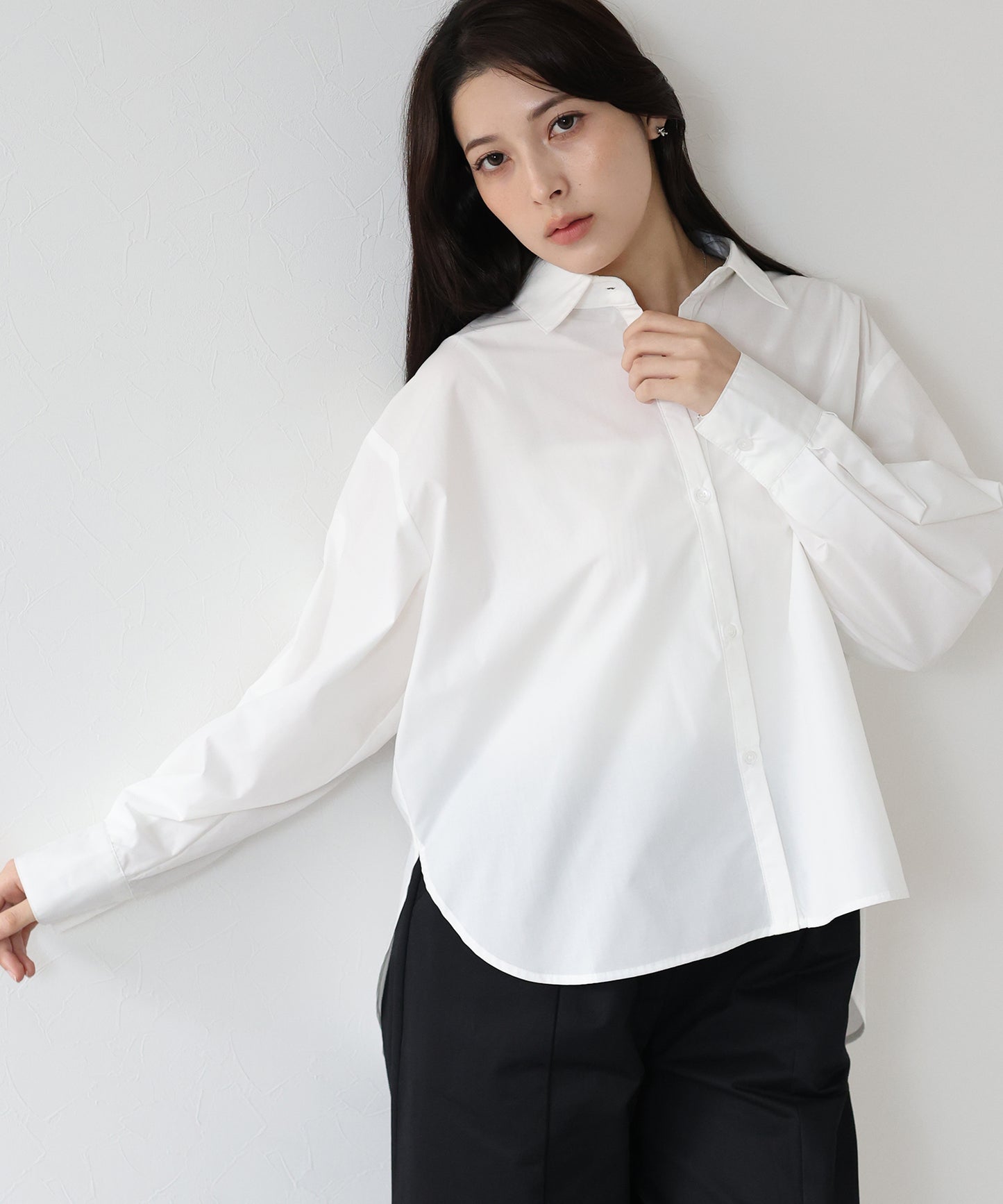 【TIME SALE】タック袖ビッグシャツ