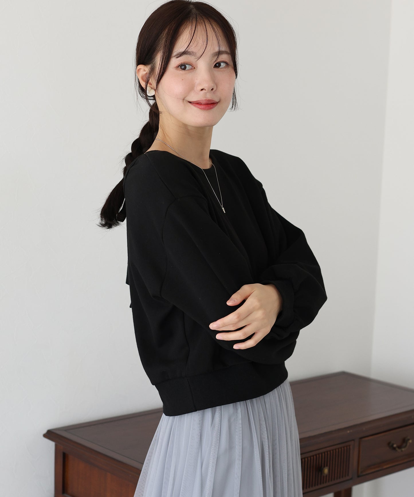 【TIME SALE】バックリボンスウェット